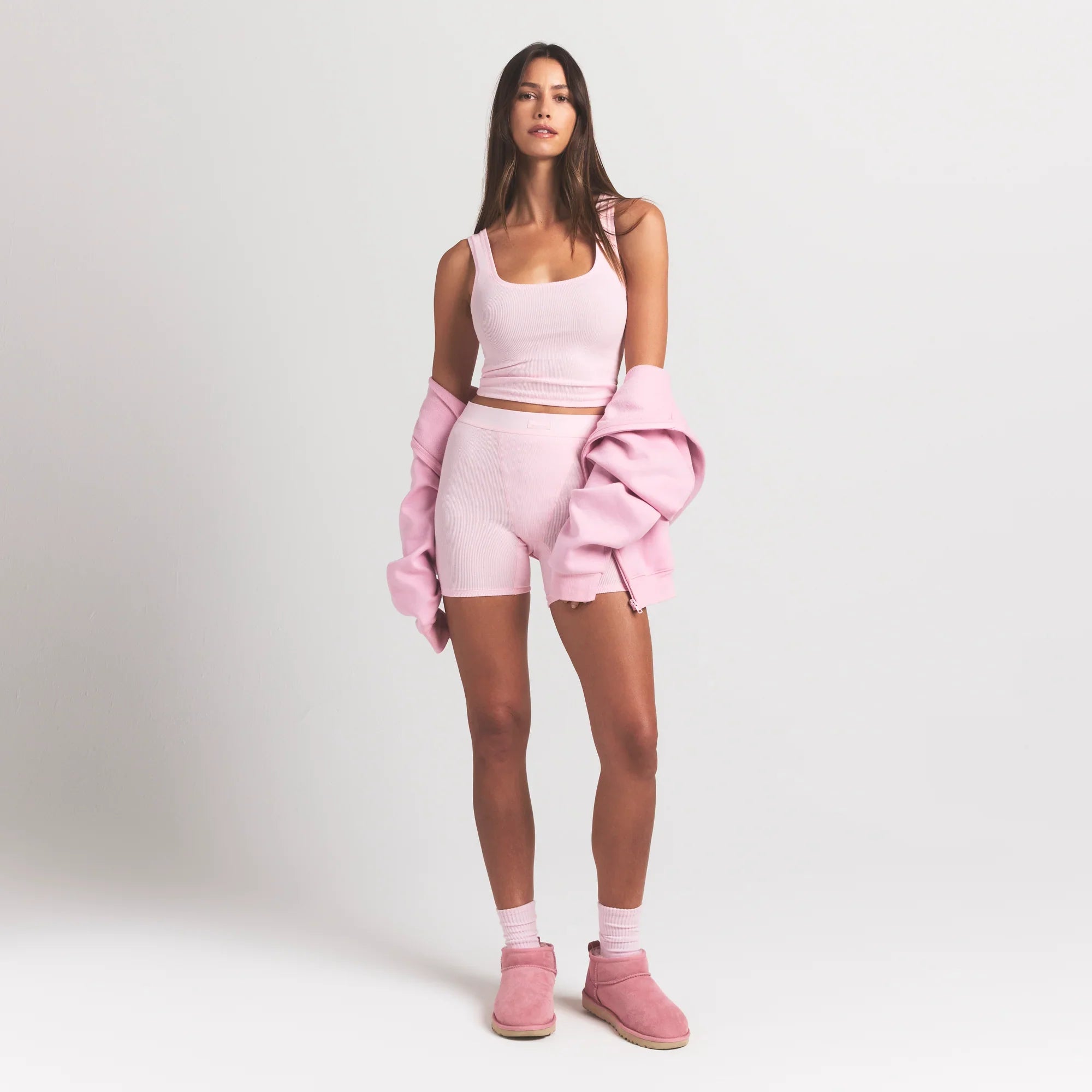 SKIMS COTTON RIB TANK | CHERRY BLOSSOM