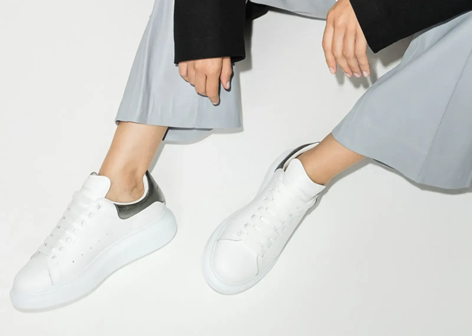 Alexander McQueen Oversized White Metallic (W) - My Suti