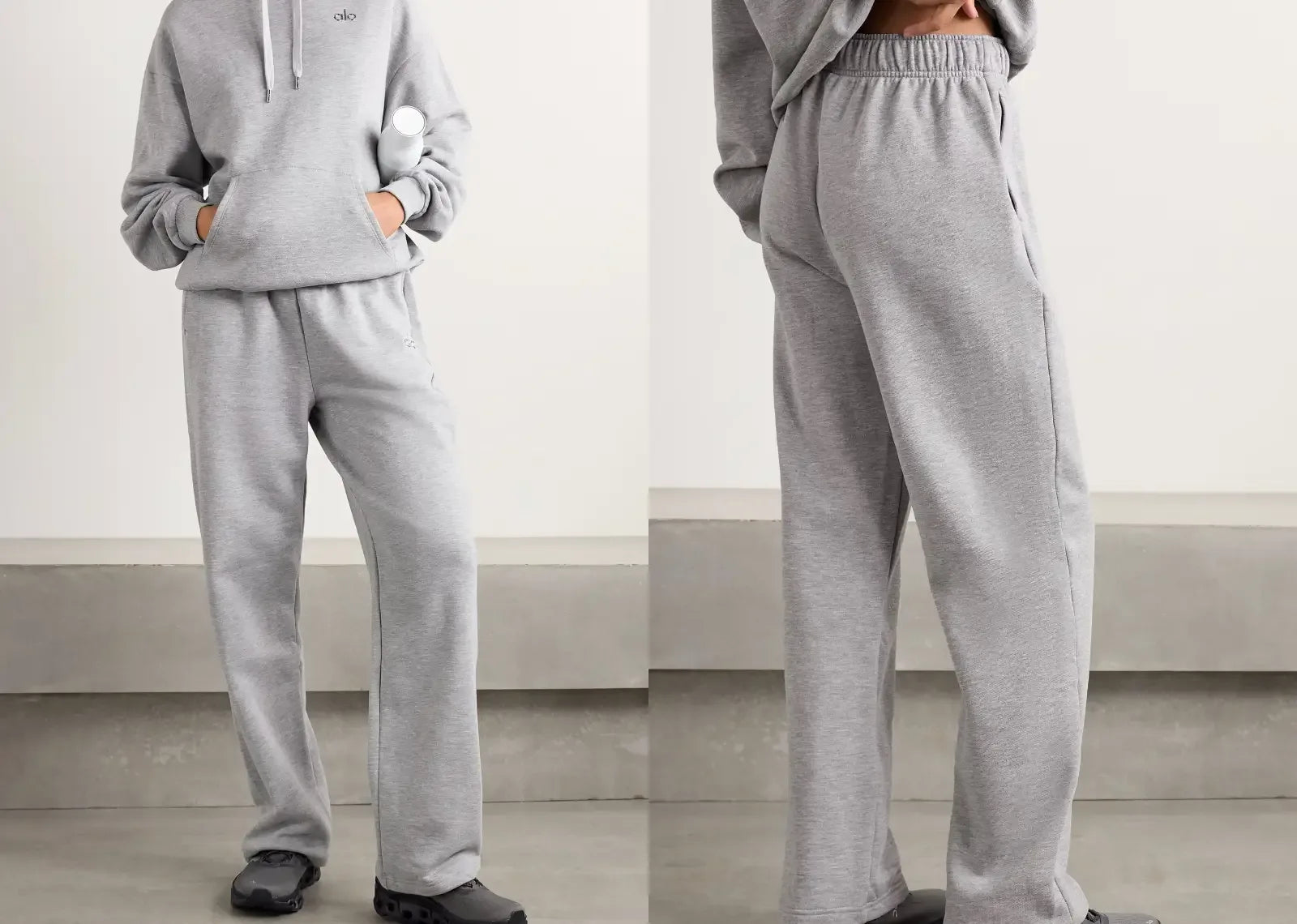 Alo Yoga Accolade Straight Leg Sweatpant Gray - My Suti