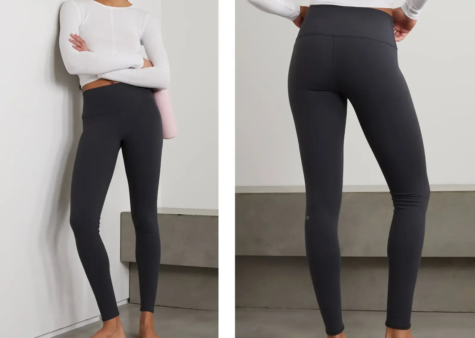 Alo Yoga Airbrush Stretch Leggings Gray - My Suti