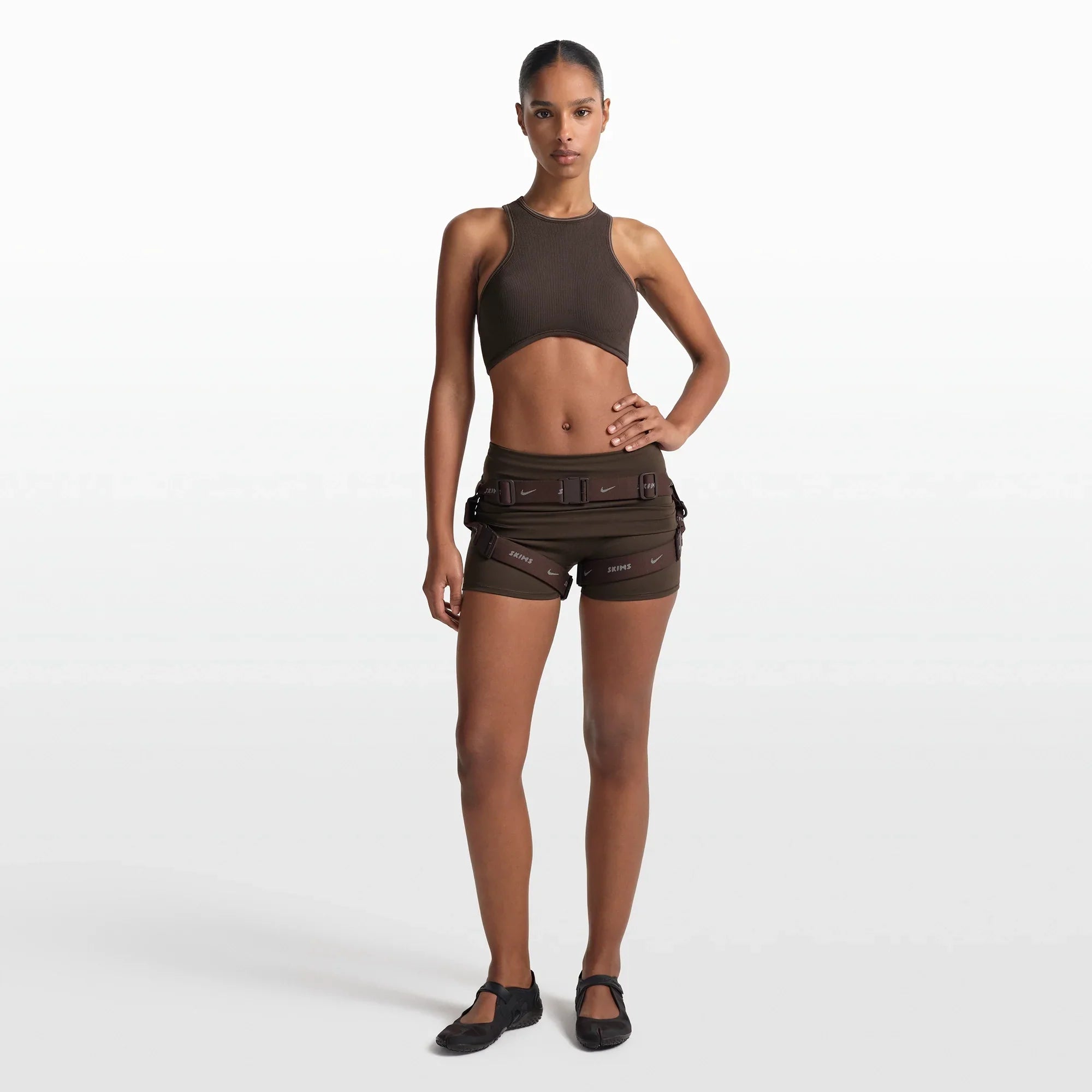 NikeSKIMS RIBBED SEAMLESS RACER FRONT BRA | PHOENIX