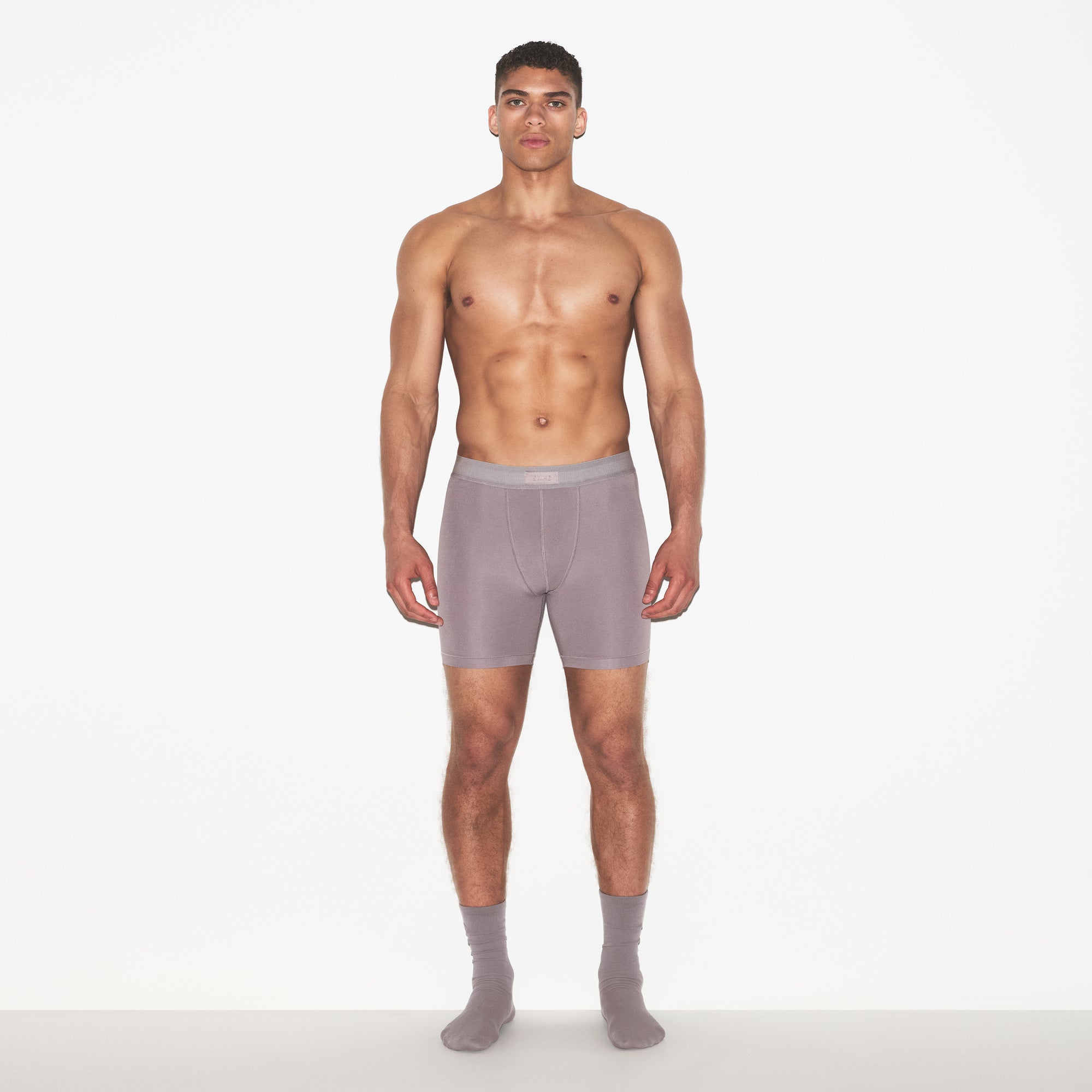 SKIMS COTTON MENS 5" BOXER BRIEF | ZINC