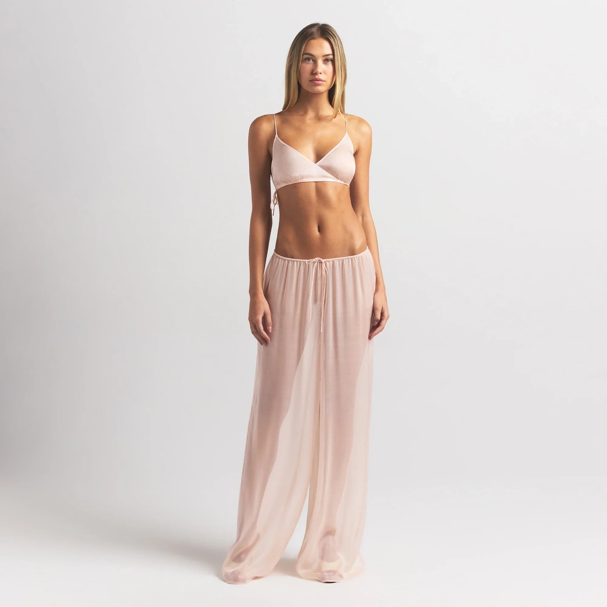 SKIMS ROMANCE SKIMPY WRAP BRALETTE | PRIMROSE