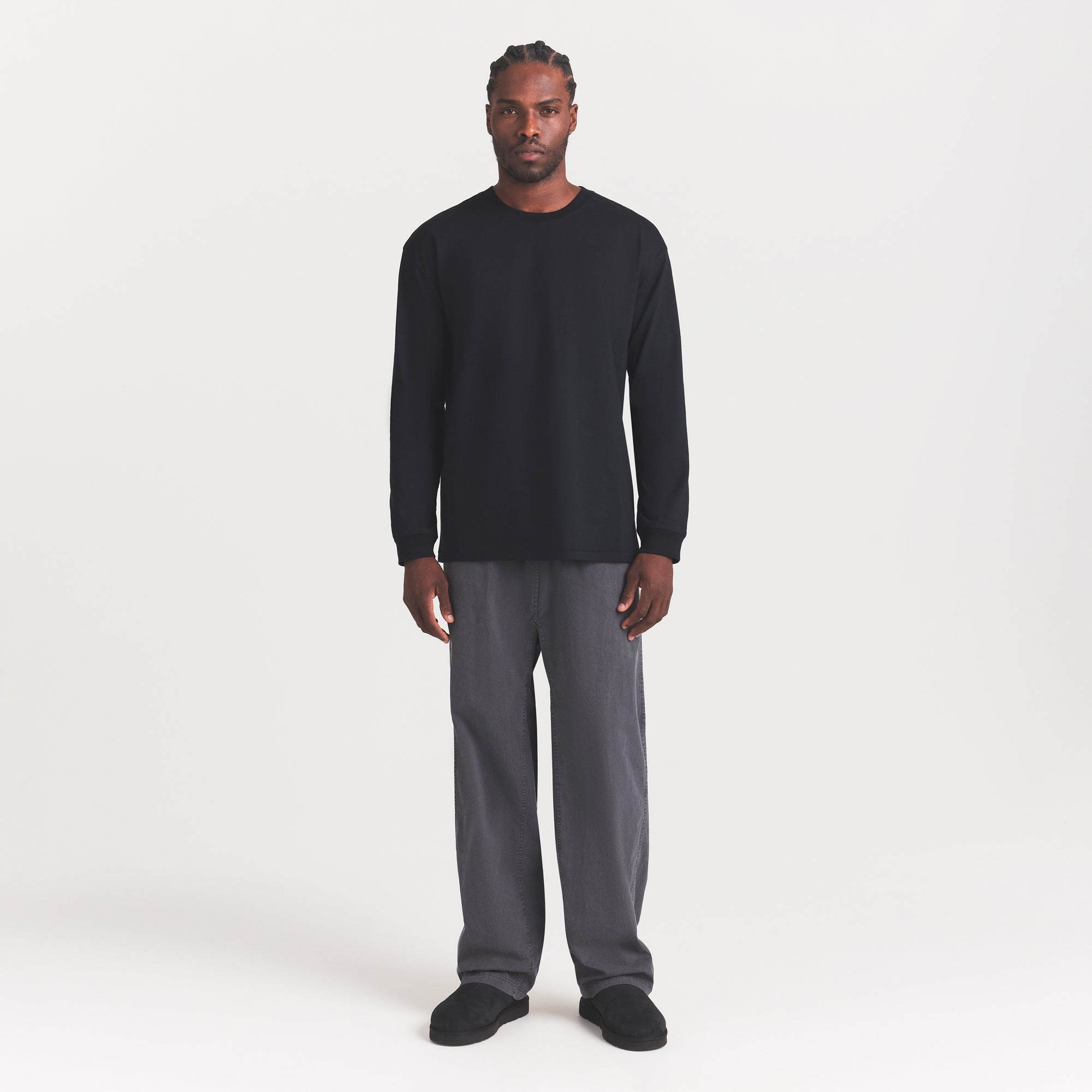 SKIMS WOVEN MENS PULL-ON PANT | ASH