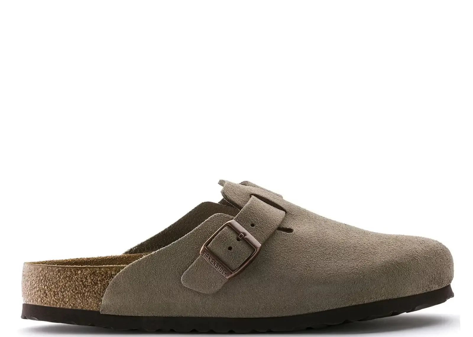 Birkenstock Boston Soft Footbed Suede Taupe - My Suti