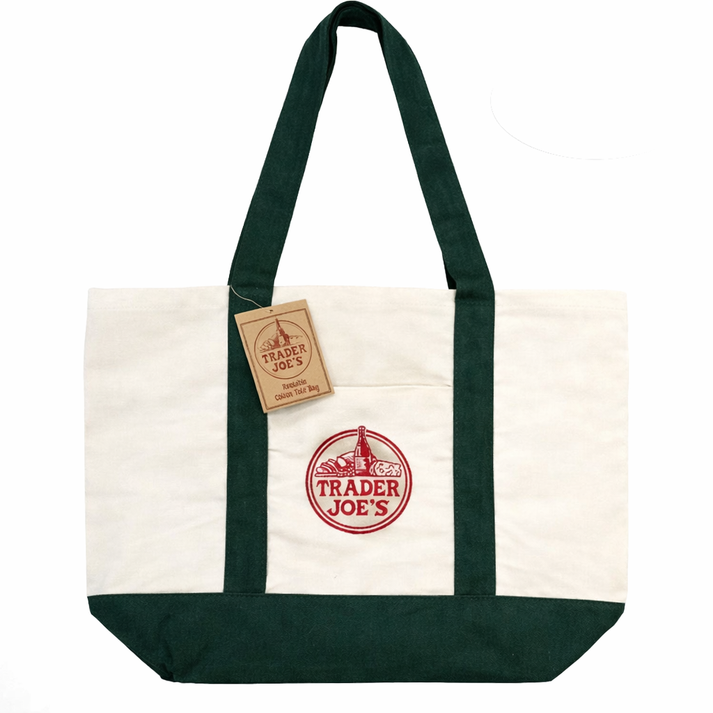 Trader Joe's Mini Canvas Tote Bag - Çanta