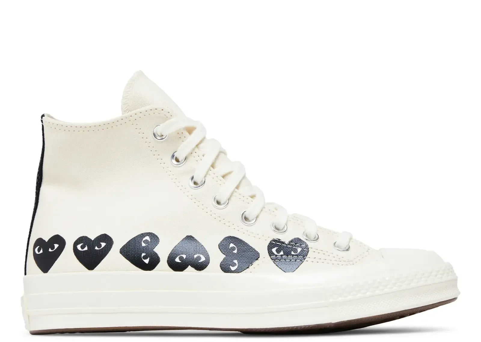 Converse Chuck Taylor All Star 70 Hi Comme Des Garcons PLAY Multi-Heart Milk - My Suti