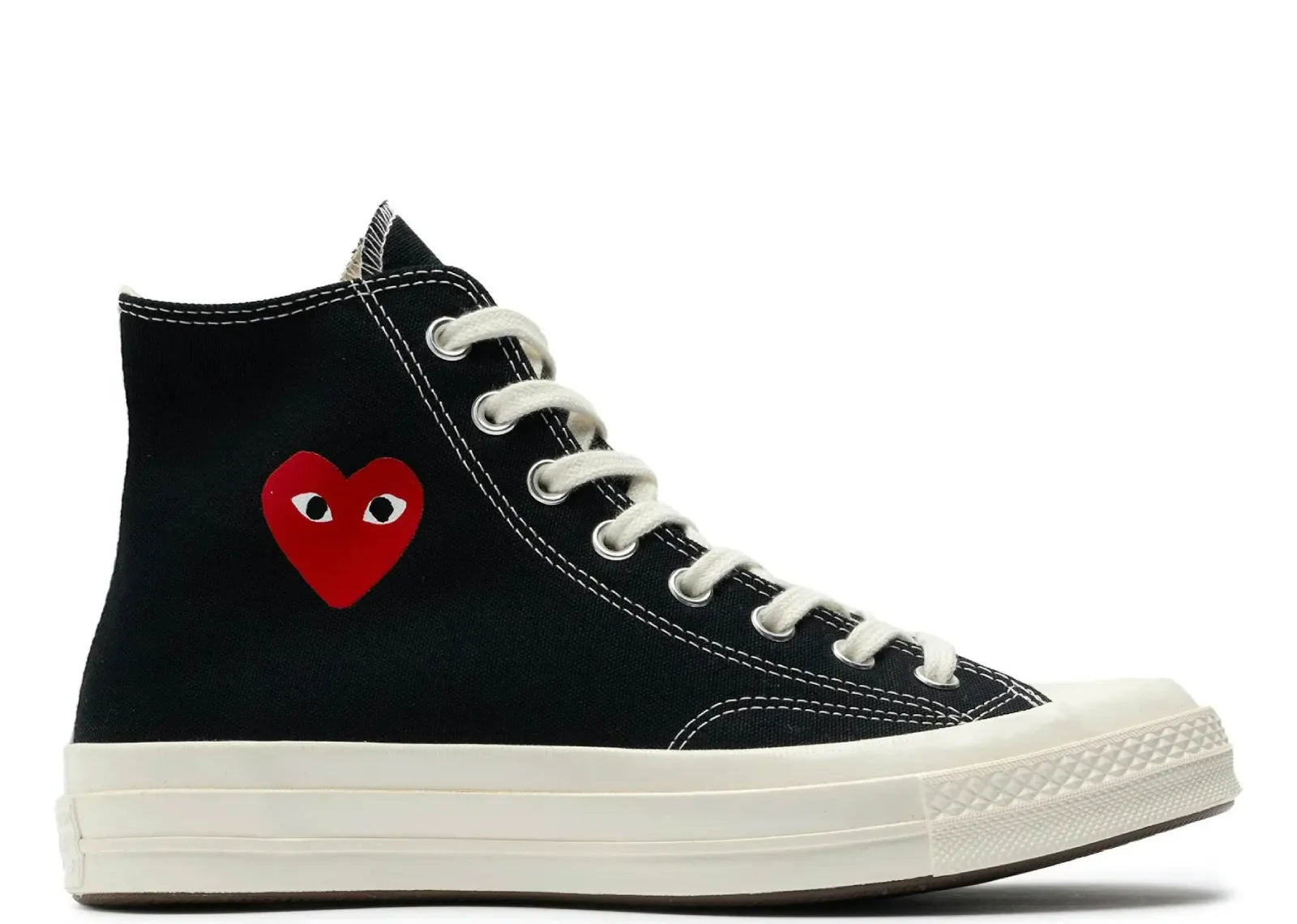 Converse Chuck Taylor All Star 70 Hi Comme Des Garcons PLAY Single Heart Black - My Suti