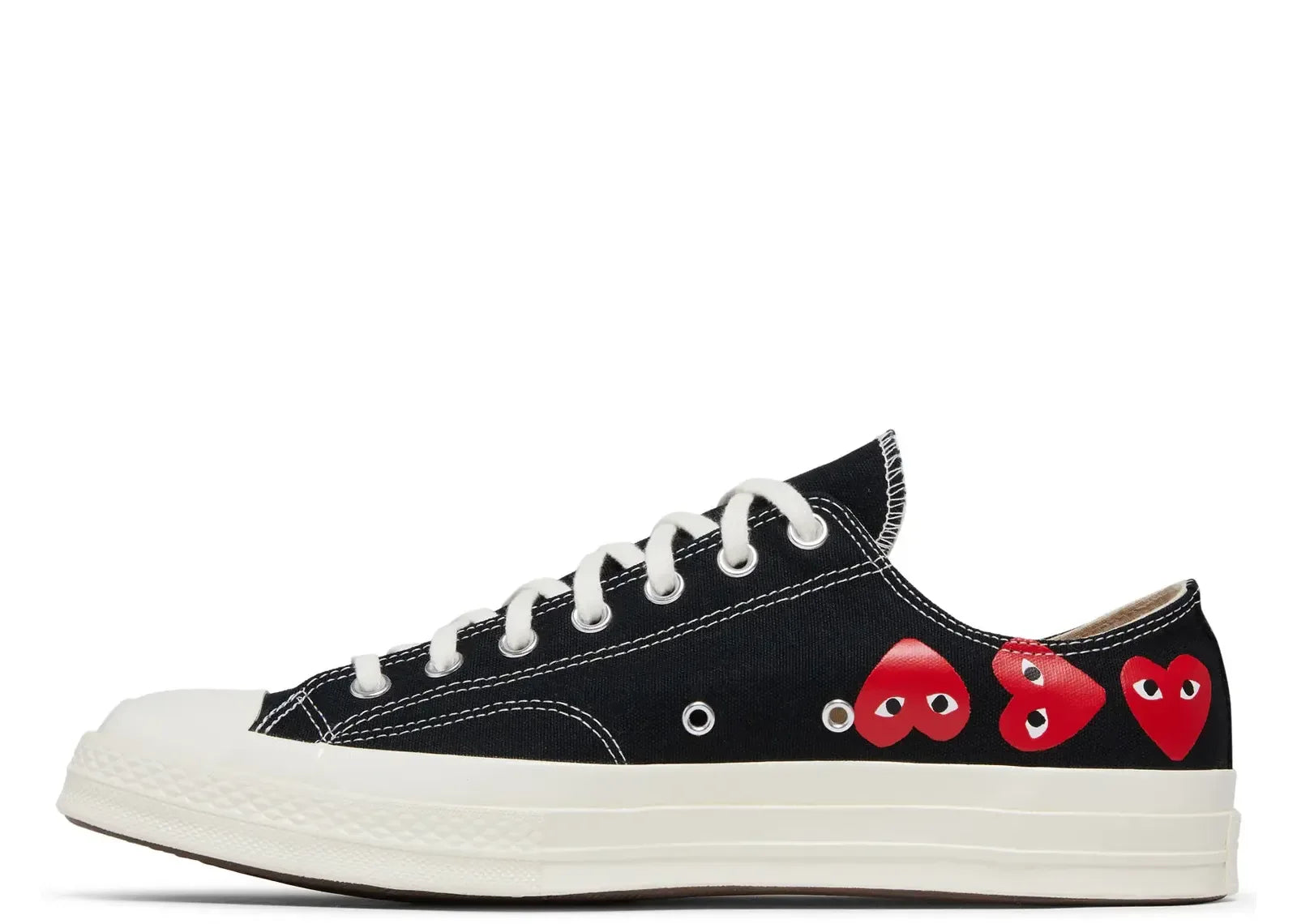 Converse Chuck Taylor All Star 70 Ox Comme Des Garcons PLAY Multi-Heart Black - My Suti