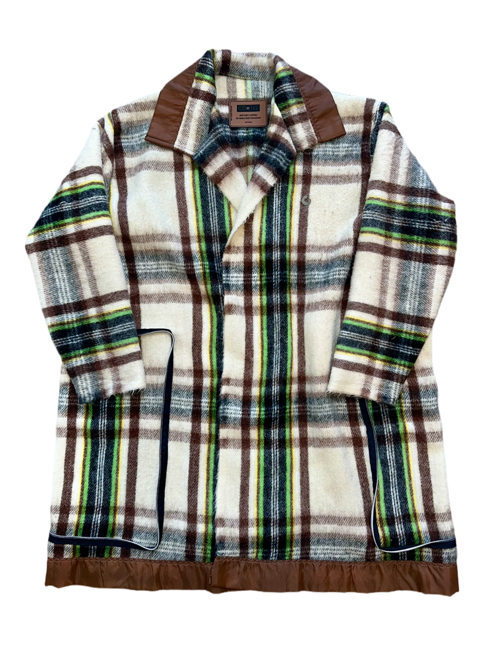 Cointel The Cocoa Brown Plaid Trench Tote