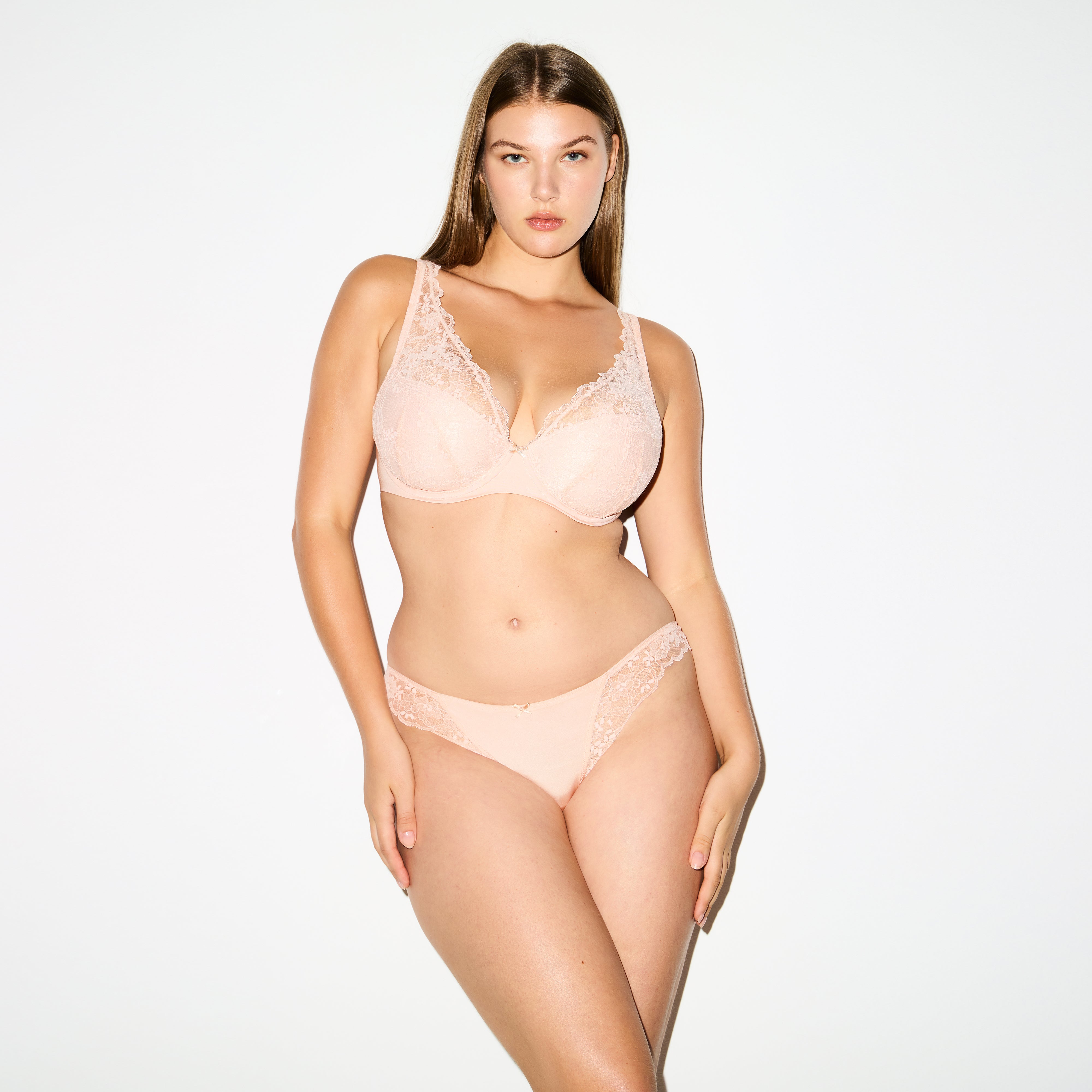 SKIMS LACE FULL COVERAGE BRA | PRIMROSE