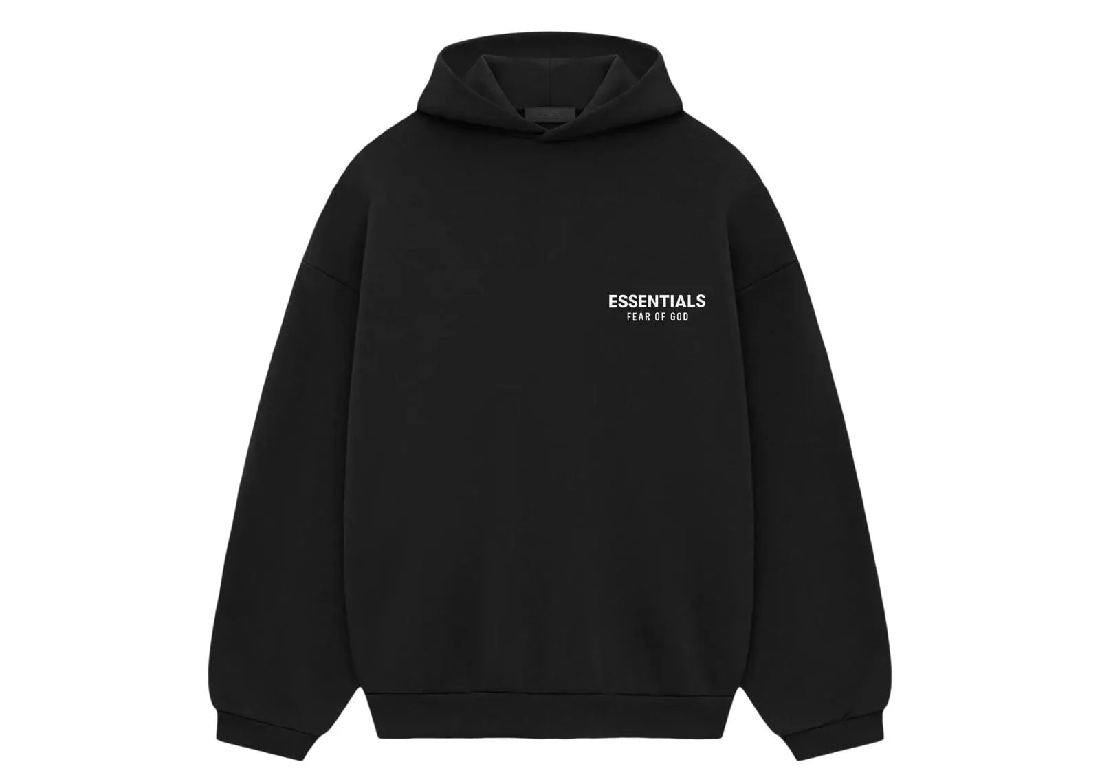 Fear Of God Essentials Fleece Hoodie (FW24) Black - My Suti