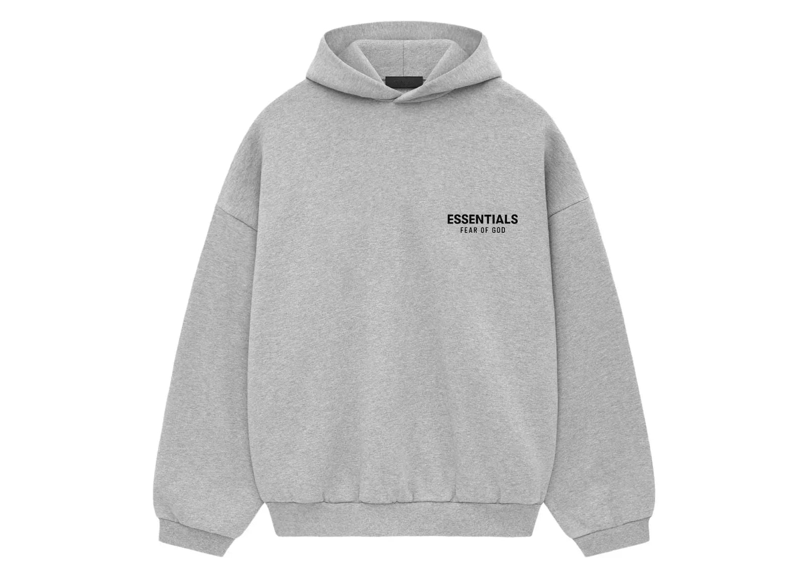 Fear of God Essentials Fleece Hoodie Light Heather Gray - My Suti
