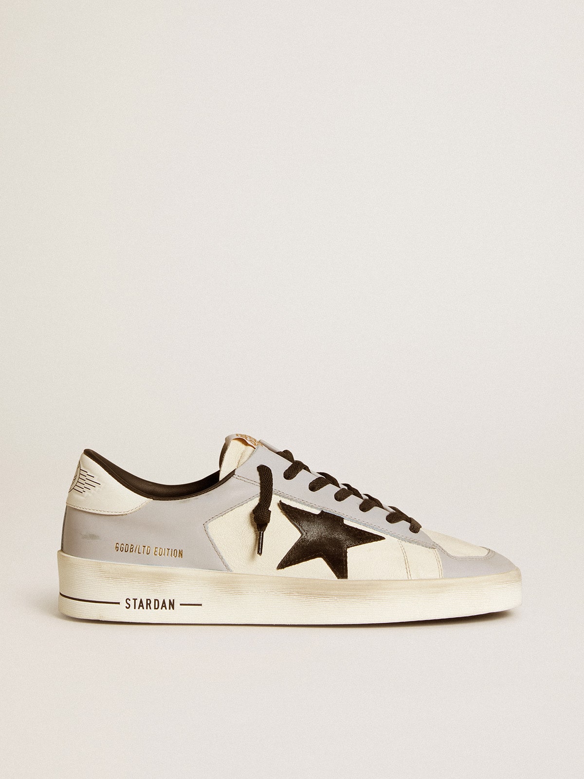 Golden Goose Men’s Stardan LTD in nappa and leather with suede star and leather heel tab