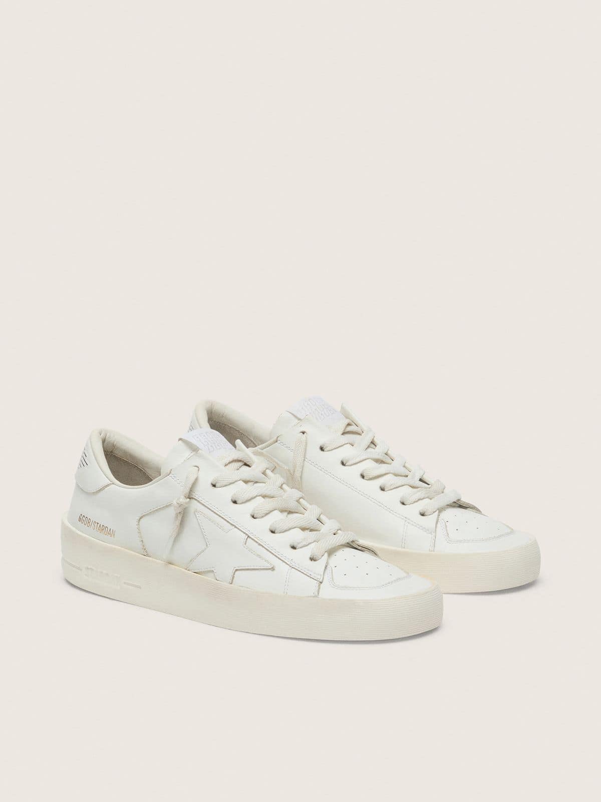 Golden Goose Women's Stardan in total white leather