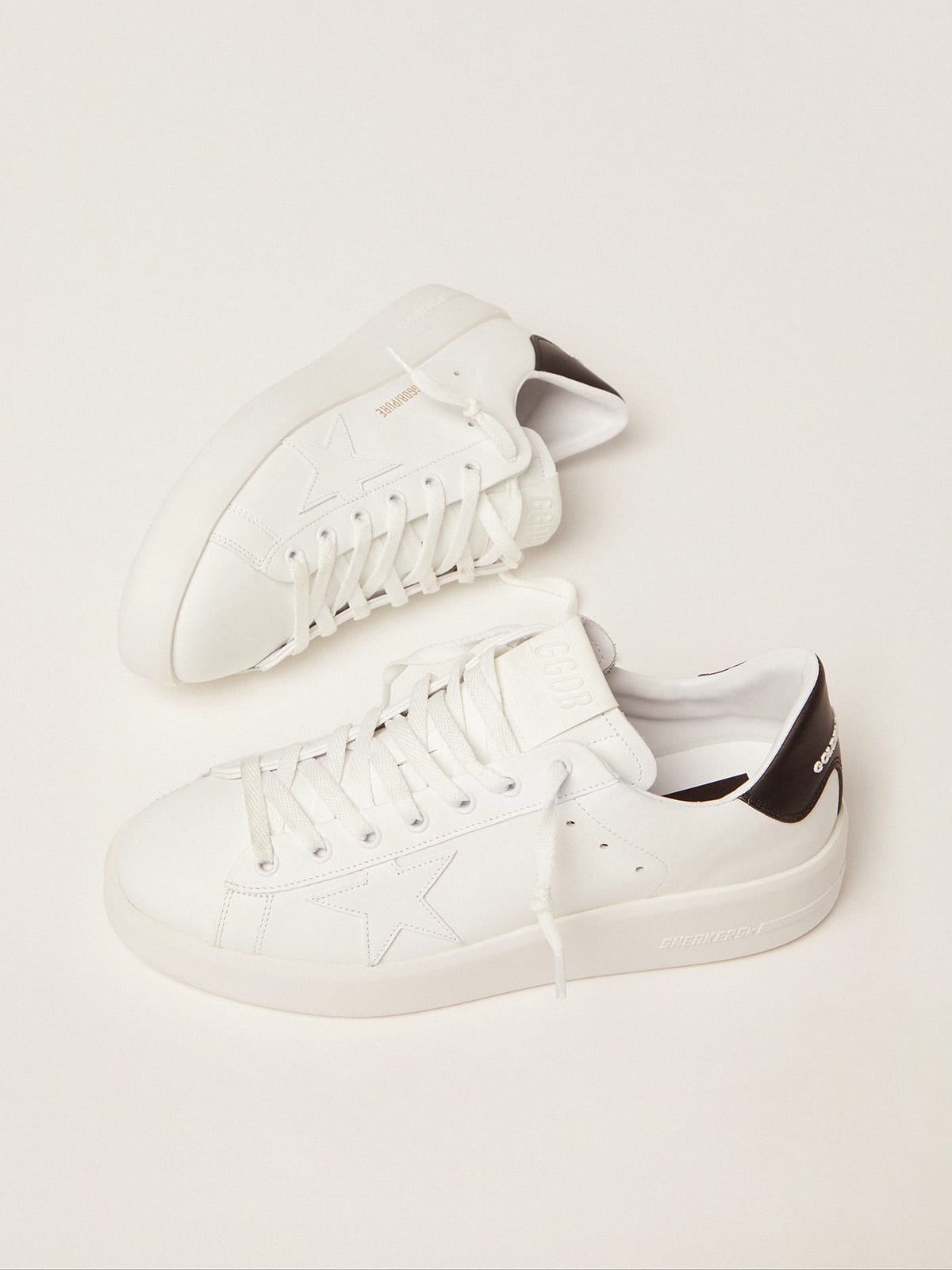 Golden Goose Women's Purestar with black heel tab