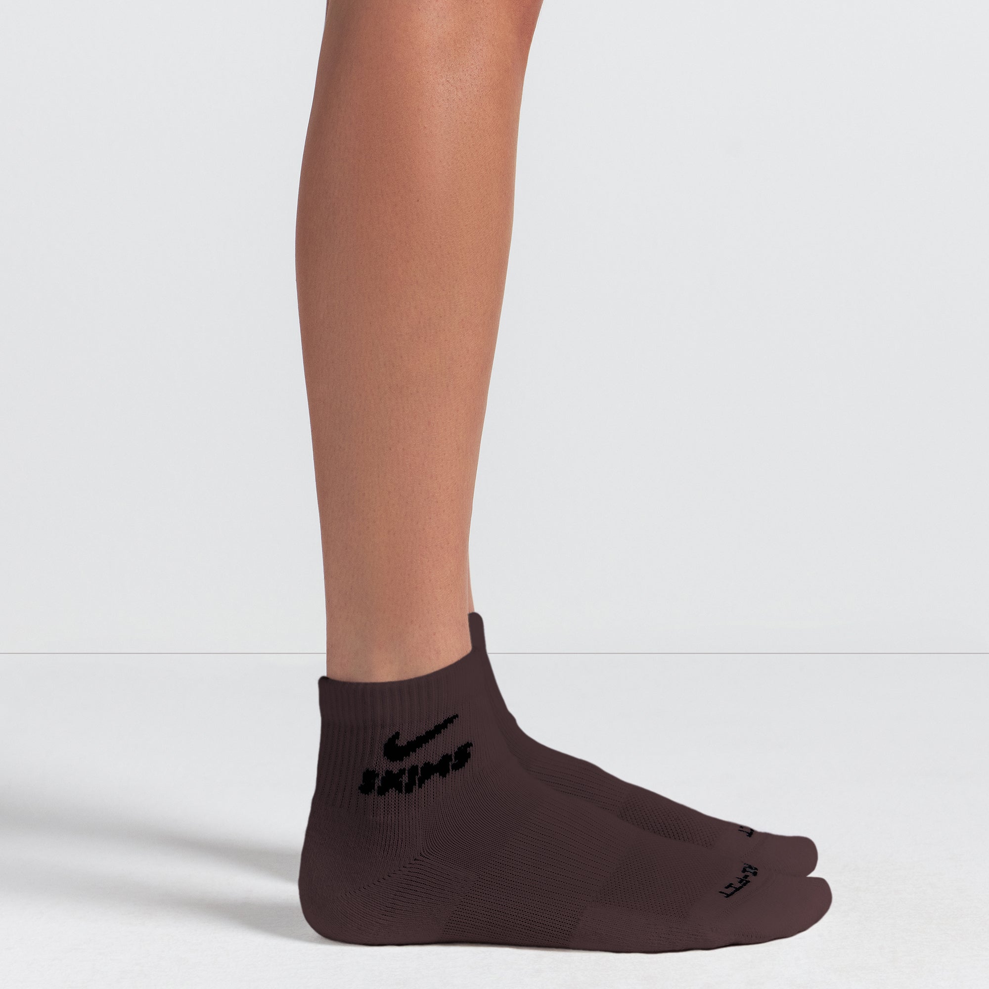 NikeSKIMS ACCESSORIES DRI-FIT QUARTER CREW SOCK 3-PACK | DARK SEPIA MULTI