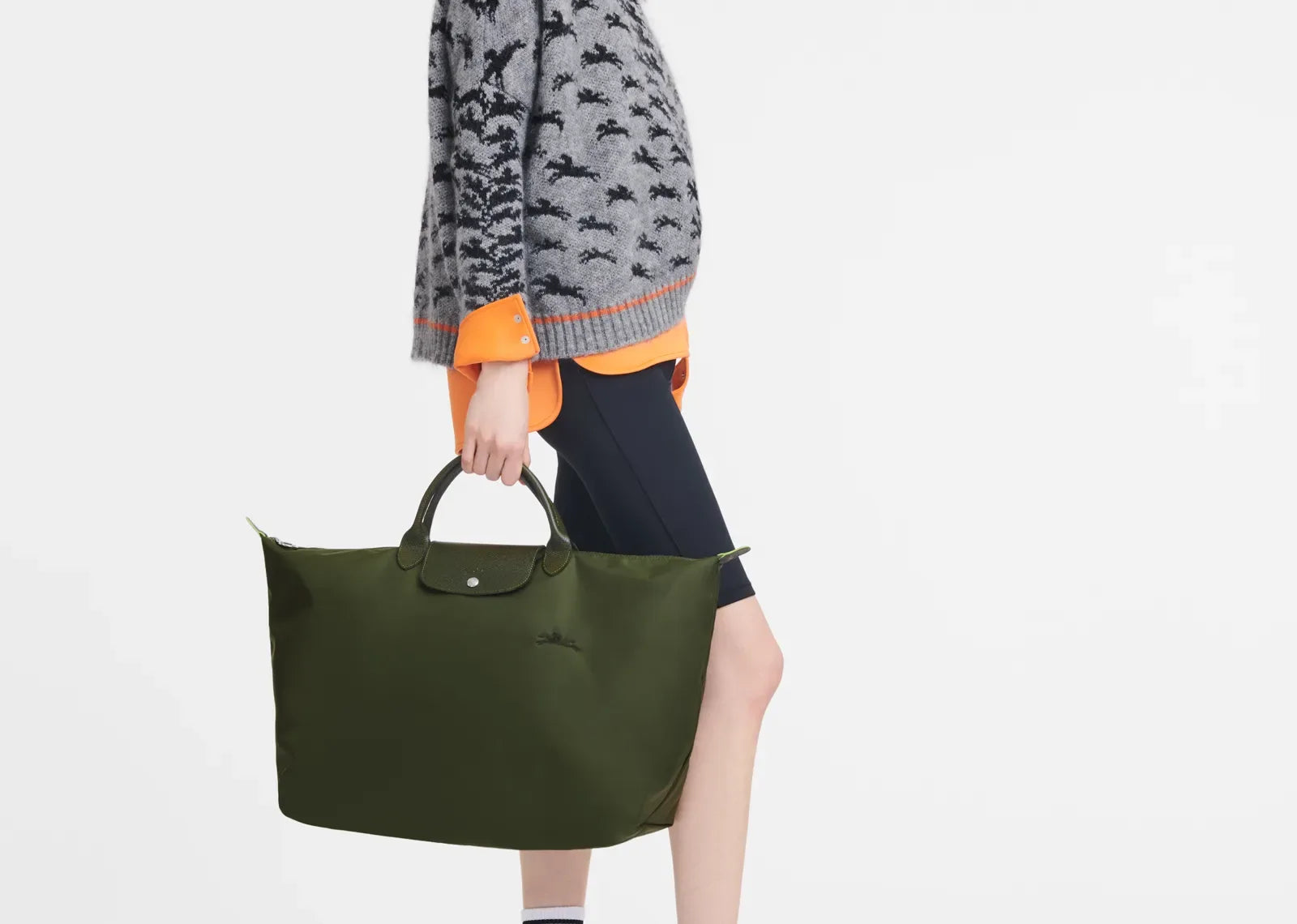 Longchamp Le Pliage Green L Travel Bag Forest - My Suti