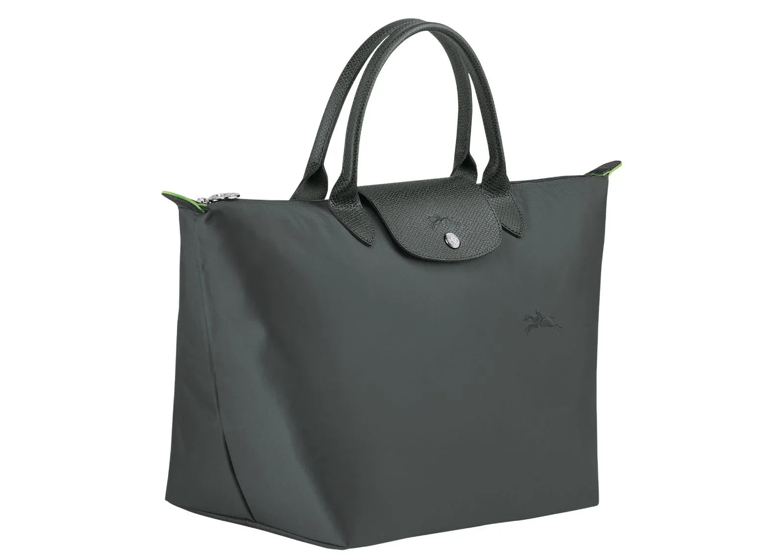 Longchamp Le Pliage Green Medium Handbag Graphite - My Suti