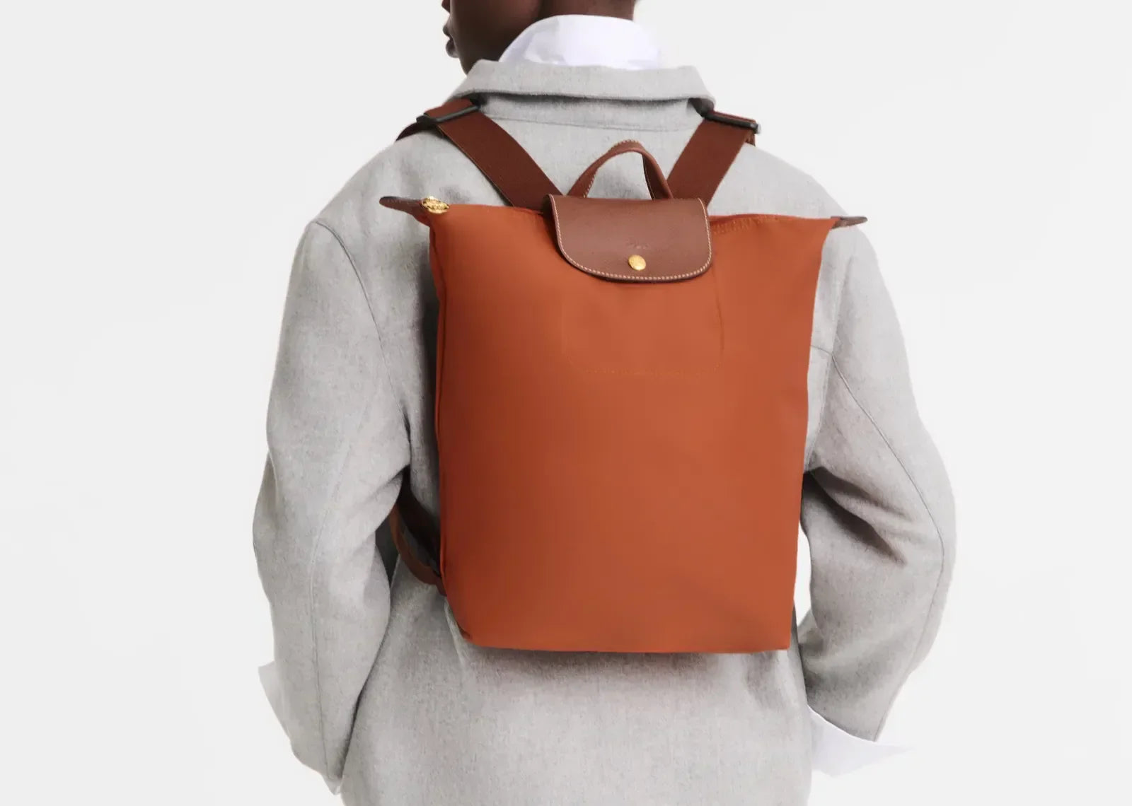 Longchamp Le Pliage Original M Backpack Brick - My Suti