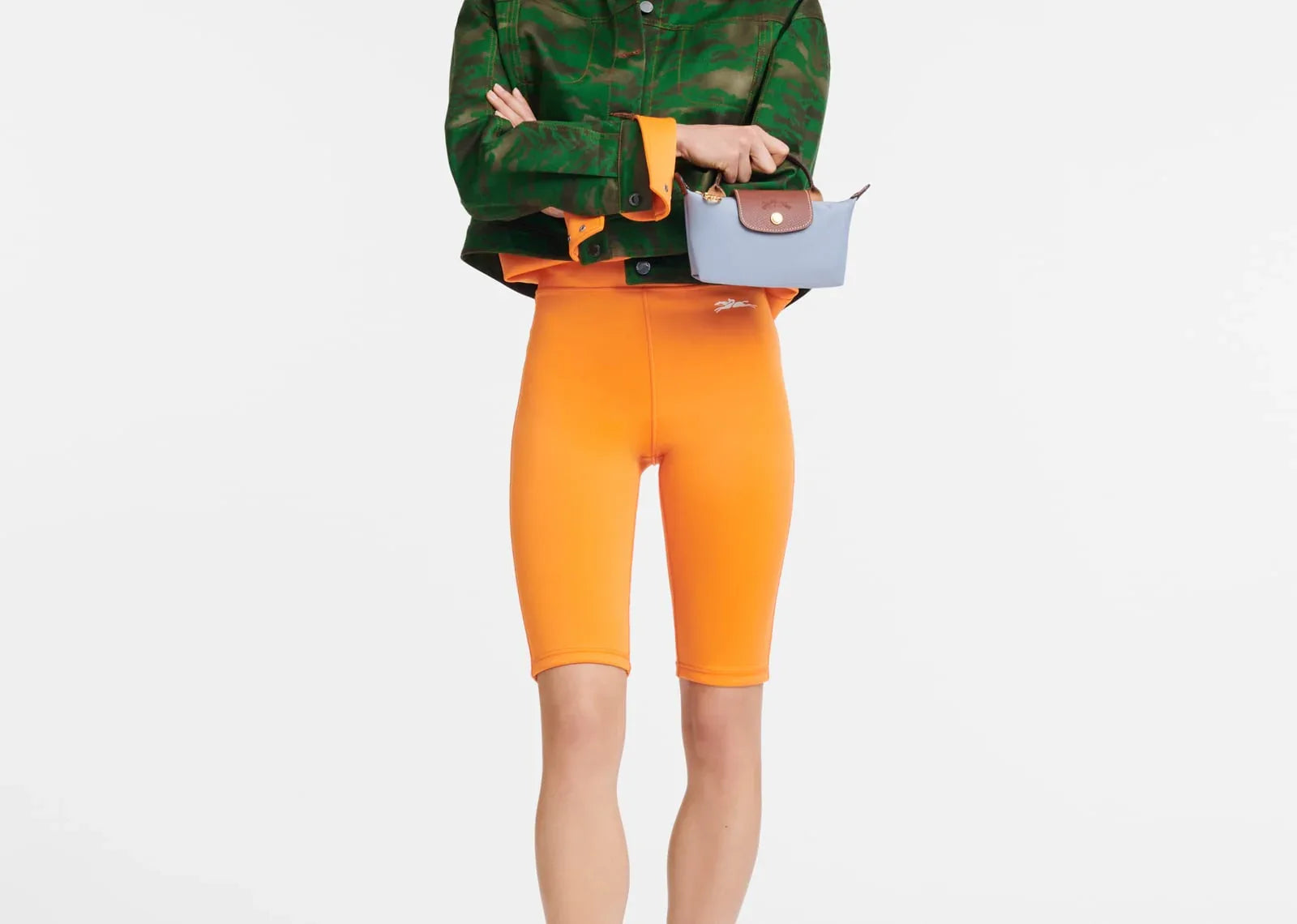 Longchamp Le Pliage Original Pouch With Handle Steel - My Suti