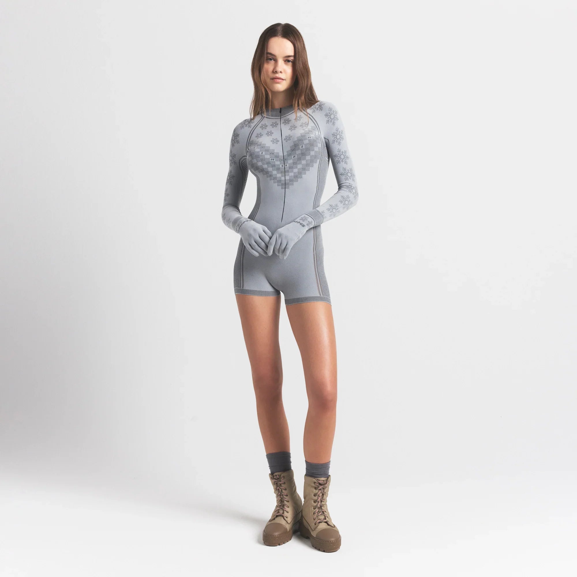 SKIMS FIRST LAYERS GLOVES | MIRROR WINTER FAIR ISLE