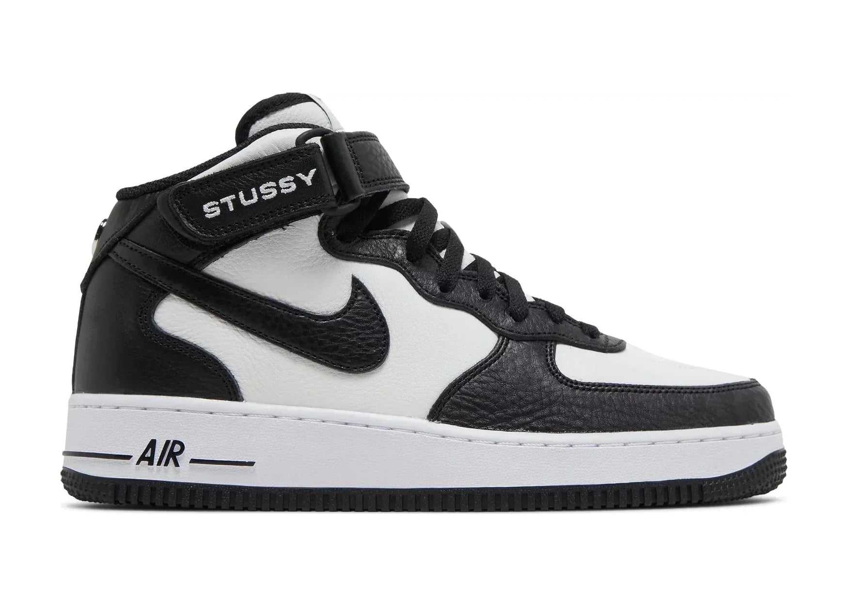 Nike Air Force 1 Mid Stussy Light Bone Black - My Suti