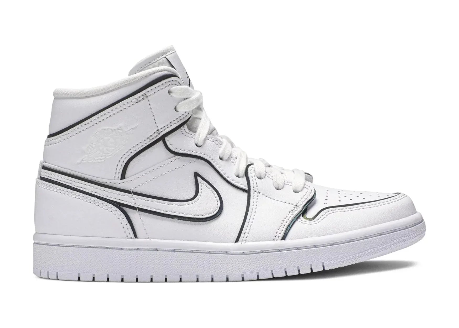 Nike Air Jordan 1 Mid Iridescent Reflective White (W) - My Suti