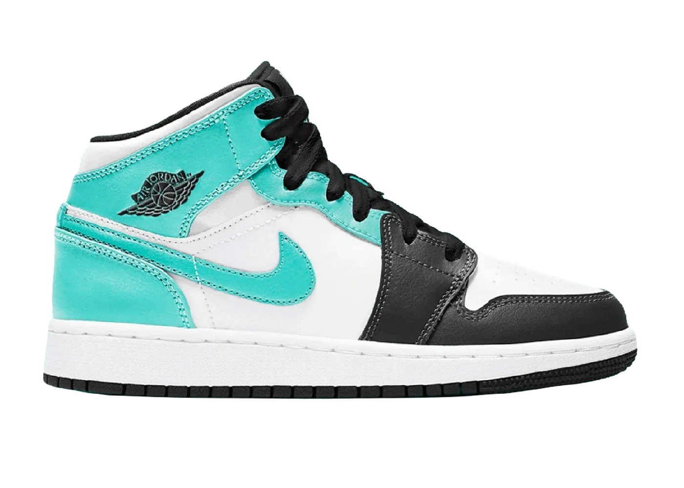 Nike Air Jordan 1 Mid Island Green (Igloo) (GS) - My Suti