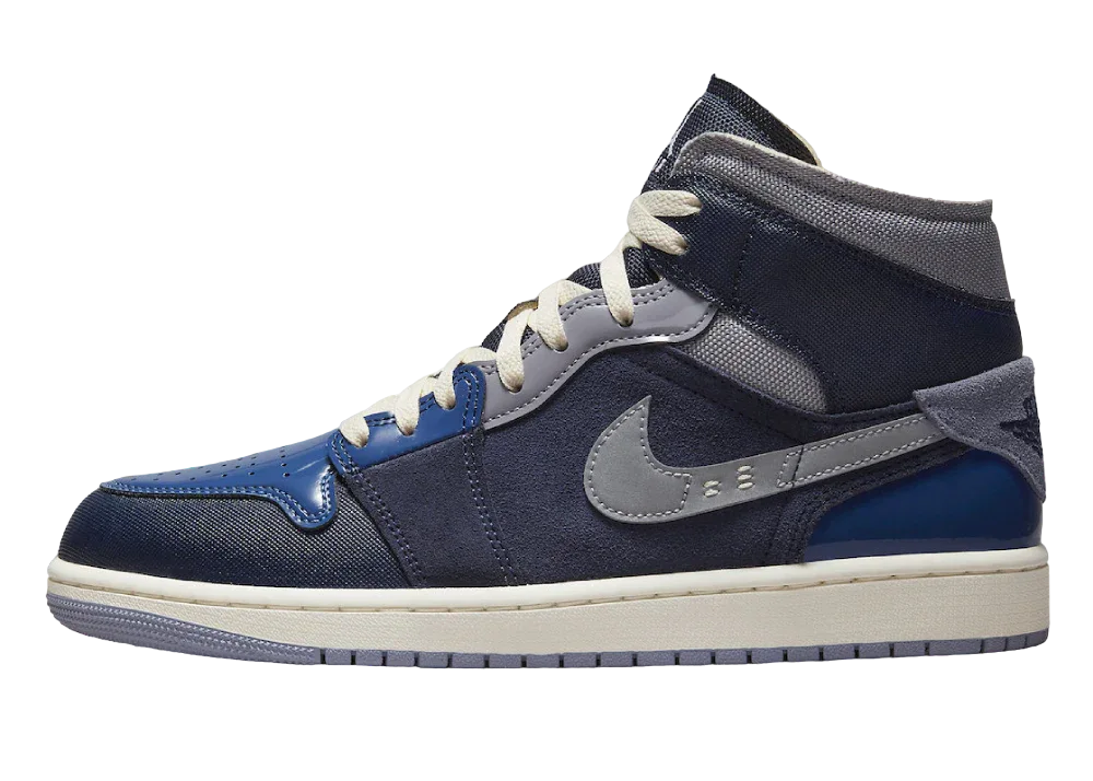 Nike Air Jordan 1 Mid SE Craft Obsidian French Blue - My Suti