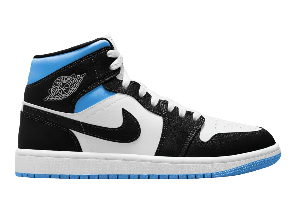 Nike Air Jordan 1 Mid University Black White (W) - My Suti