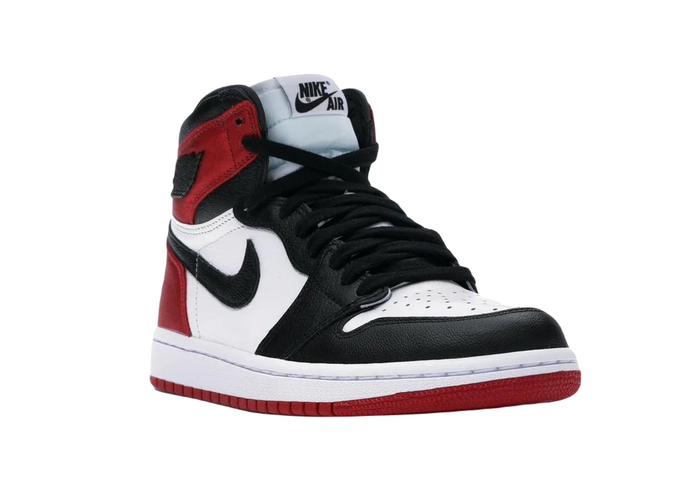 Nike Air Jordan 1 Retro High Satin Black Toe (W) - My Suti