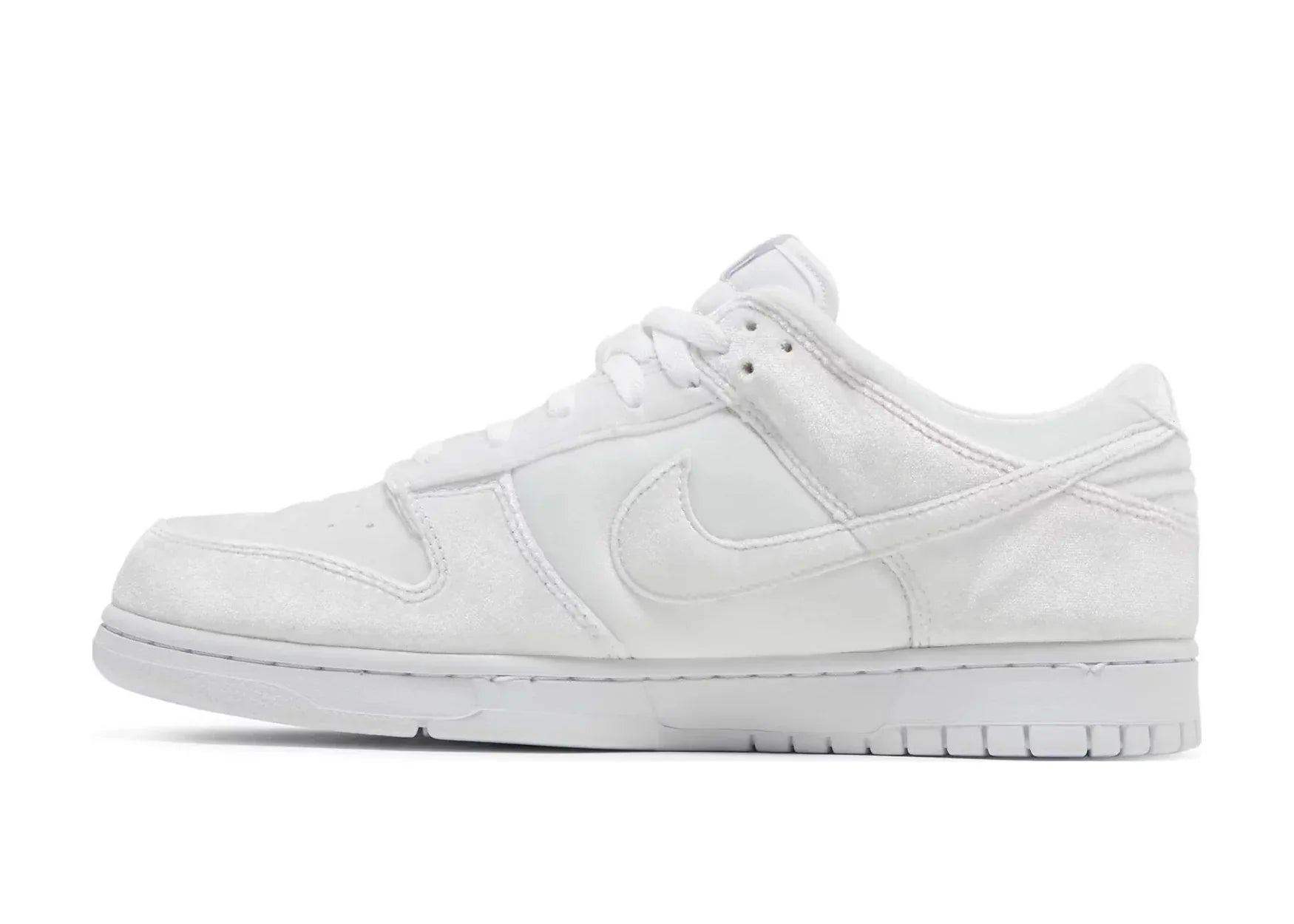 Nike Dunk Low Dover Street Market Triple White Velvet - My Suti