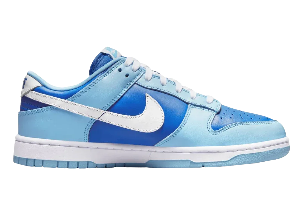 Nike Dunk Low Retro QS Flash White Argon Blue Flash - My Suti