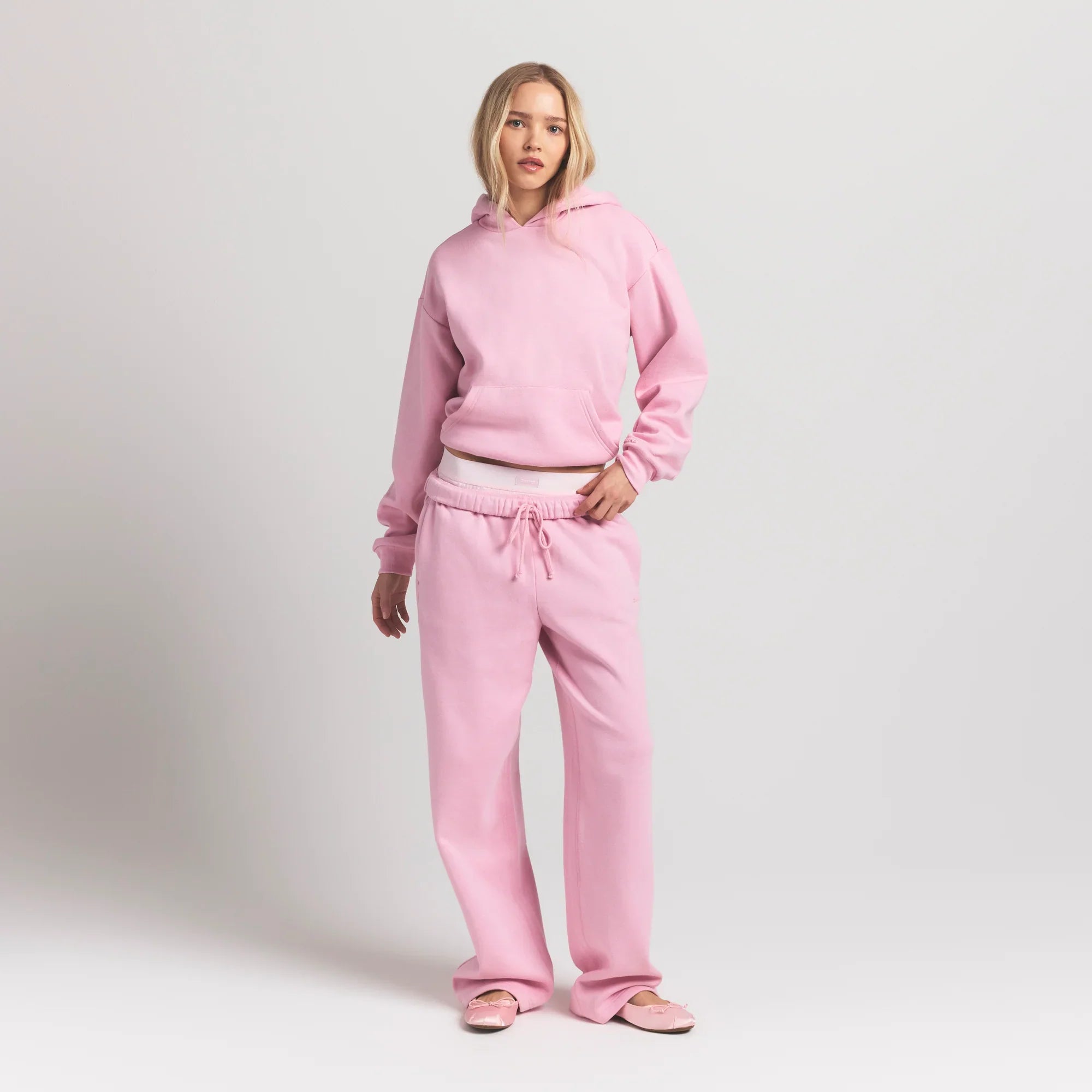 SKIMS COTTON FLEECE CLASSIC HOODIE | HALITE