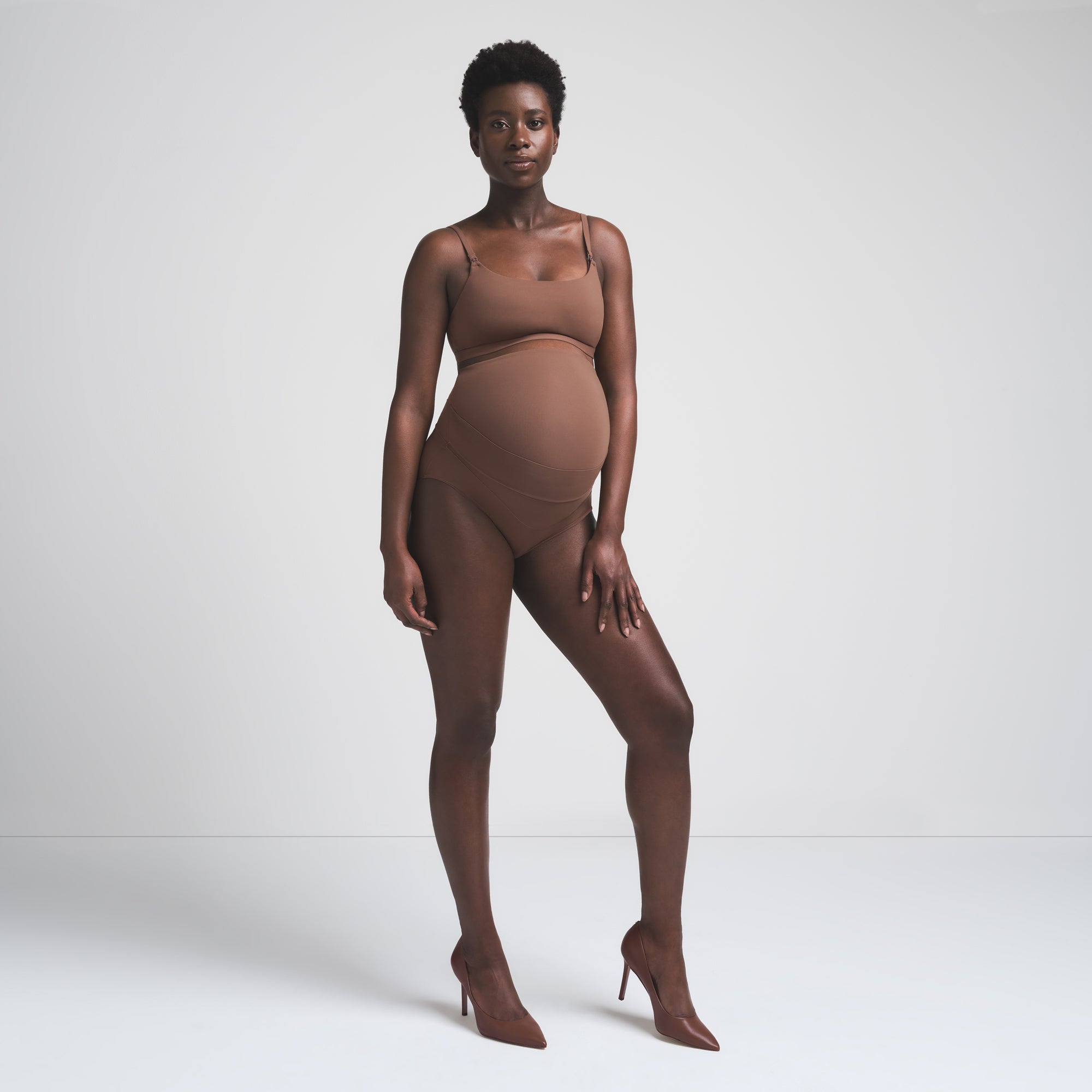 SKIMS FITS EVERYBODY MATERNITY BANDED HIGH-WAISTED BRIEF | JASPER