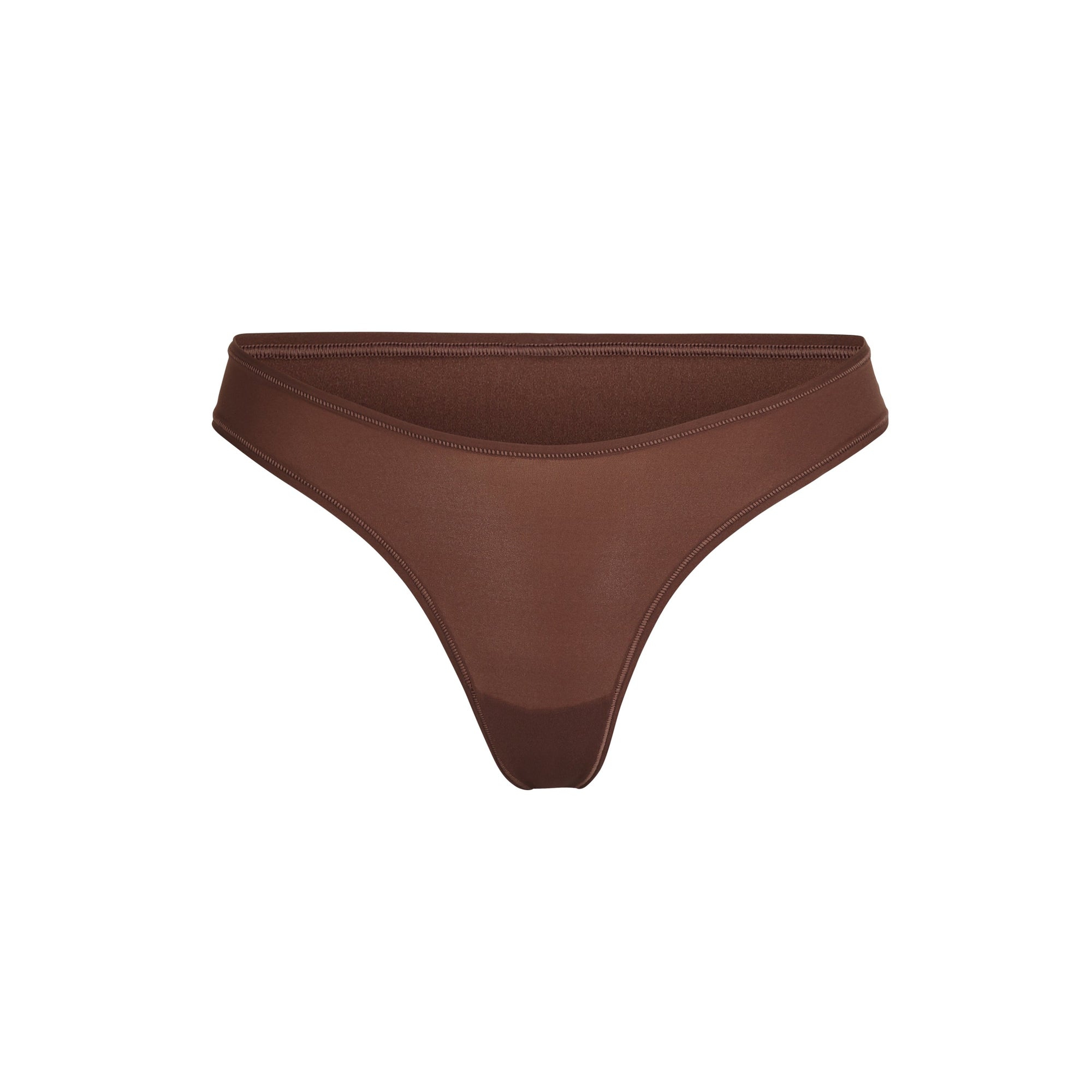 SKIMS FITS EVERYBODY DIPPED FRONT THONG | COCOA
