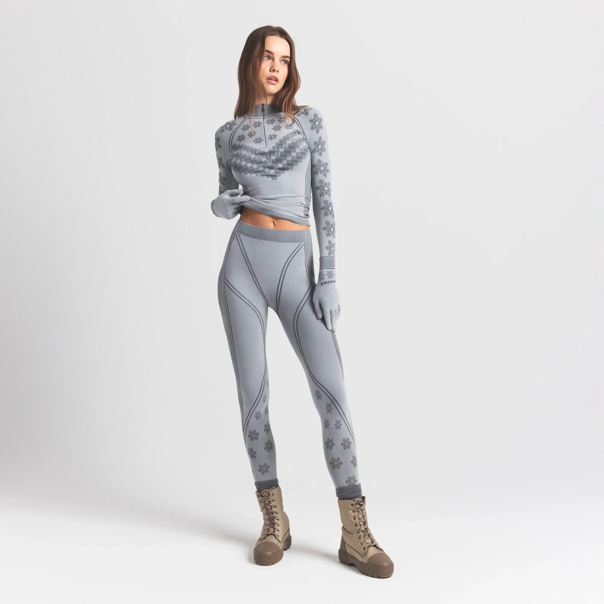 SKIMS FIRST LAYERS LEGGING | MIRROR WINTER FAIR ISLE