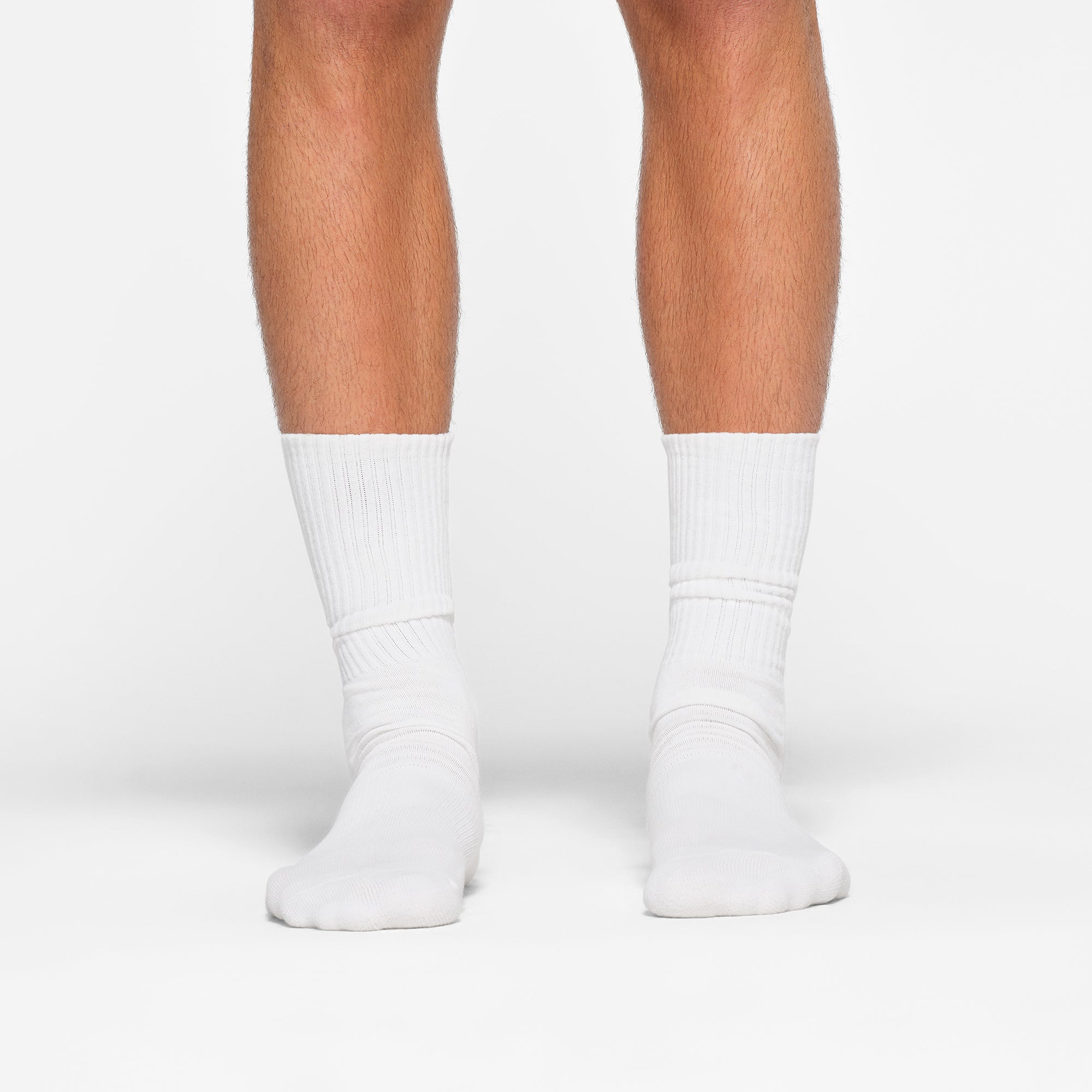 SKIMS MENS TUBE CREW SOCK 3-PACK | CHALK