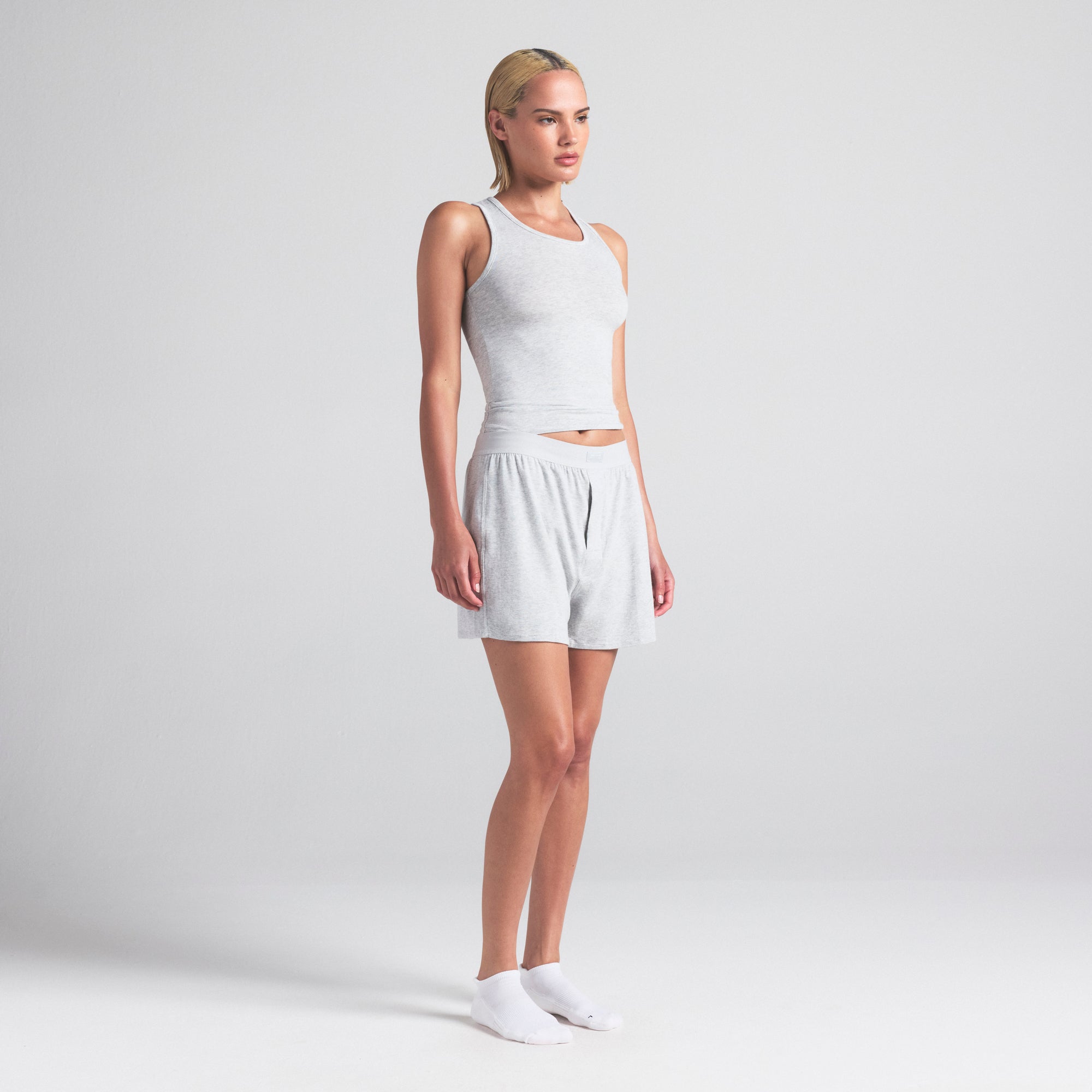 SKIMS COMFORT ANKLE SOCK 3-PACK | SNOW