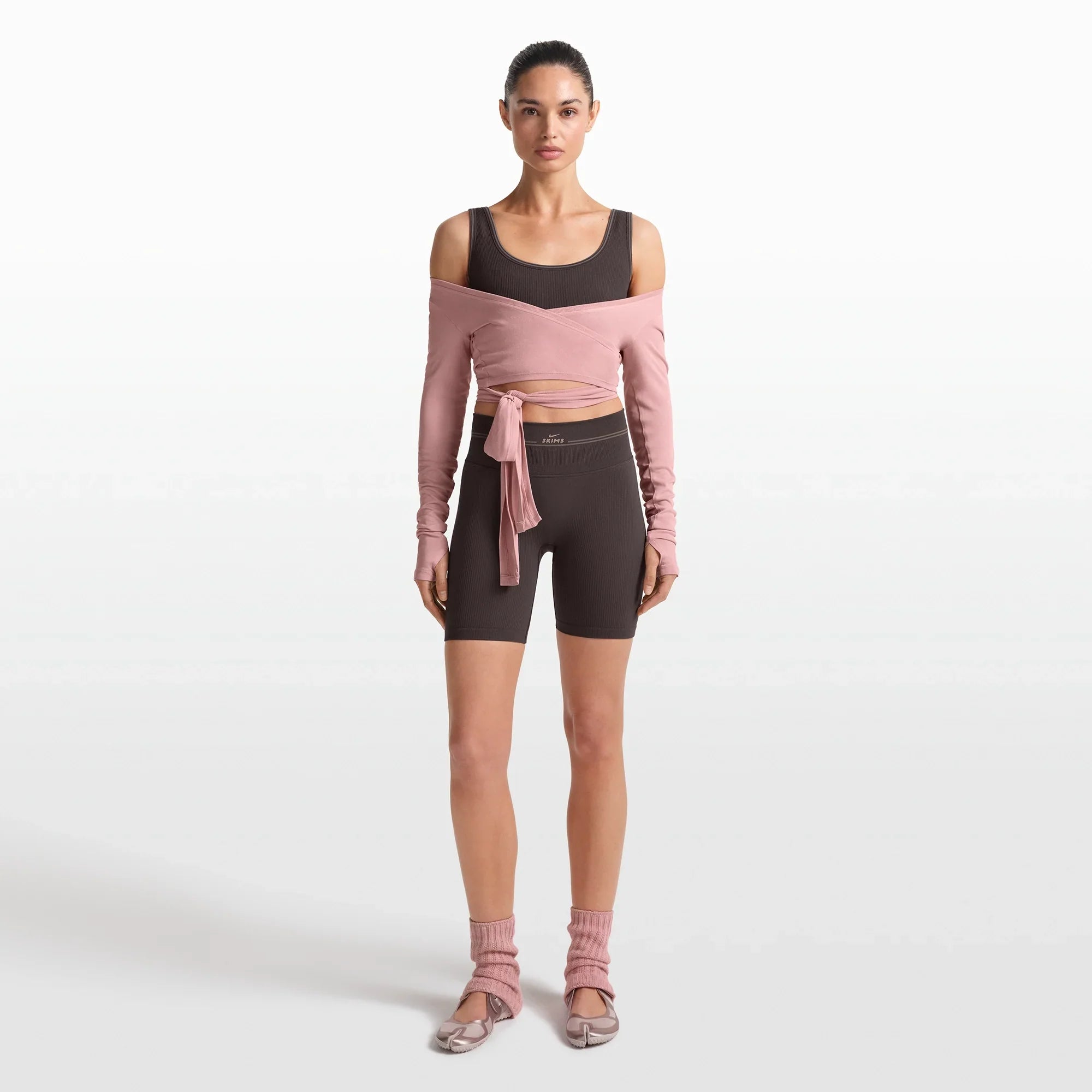 NikeSKIMS RIBBED SEAMLESS 5" BIKER SHORT | PHOENIX