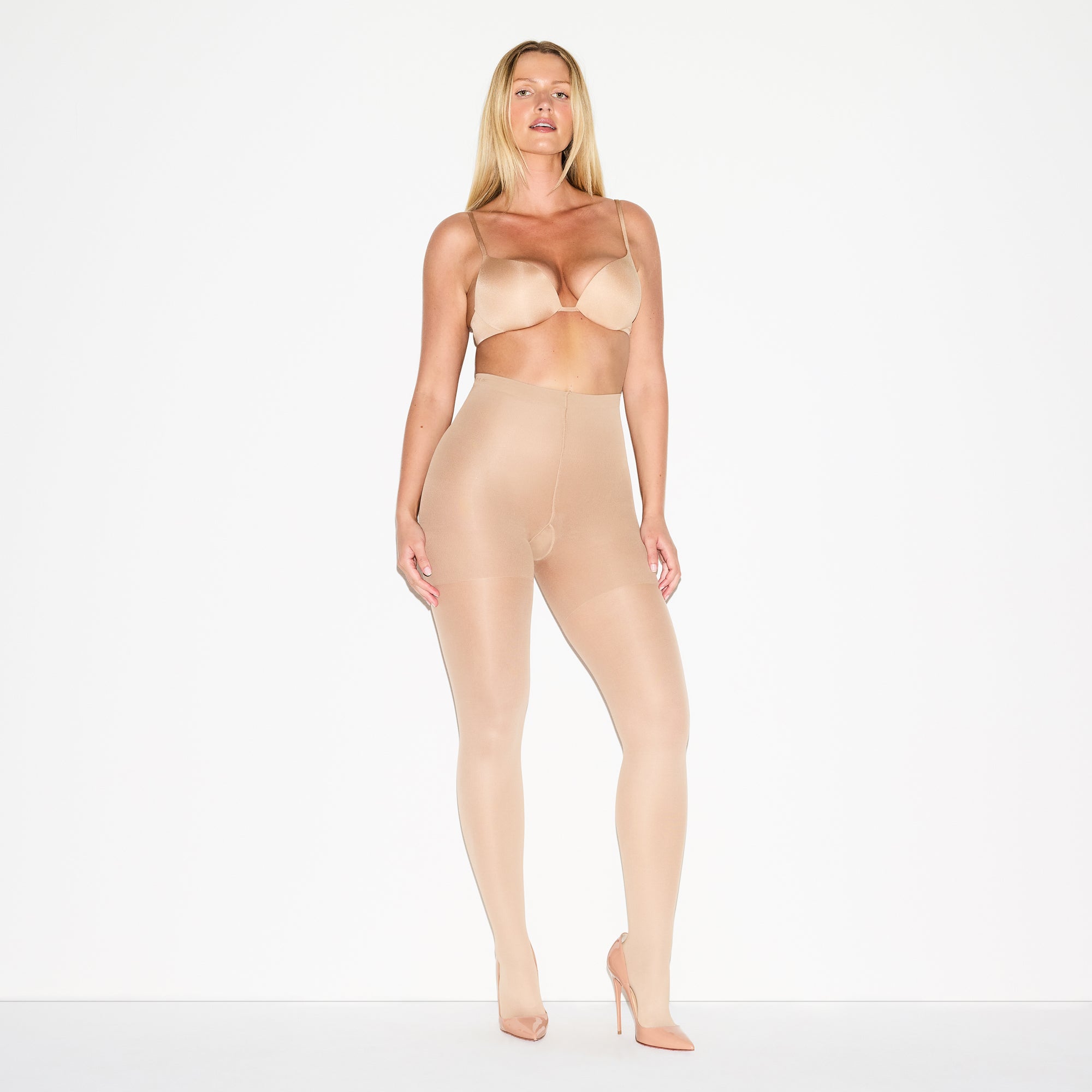 SKIMS HOSIERY SHAPING TIGHTS | CLAY