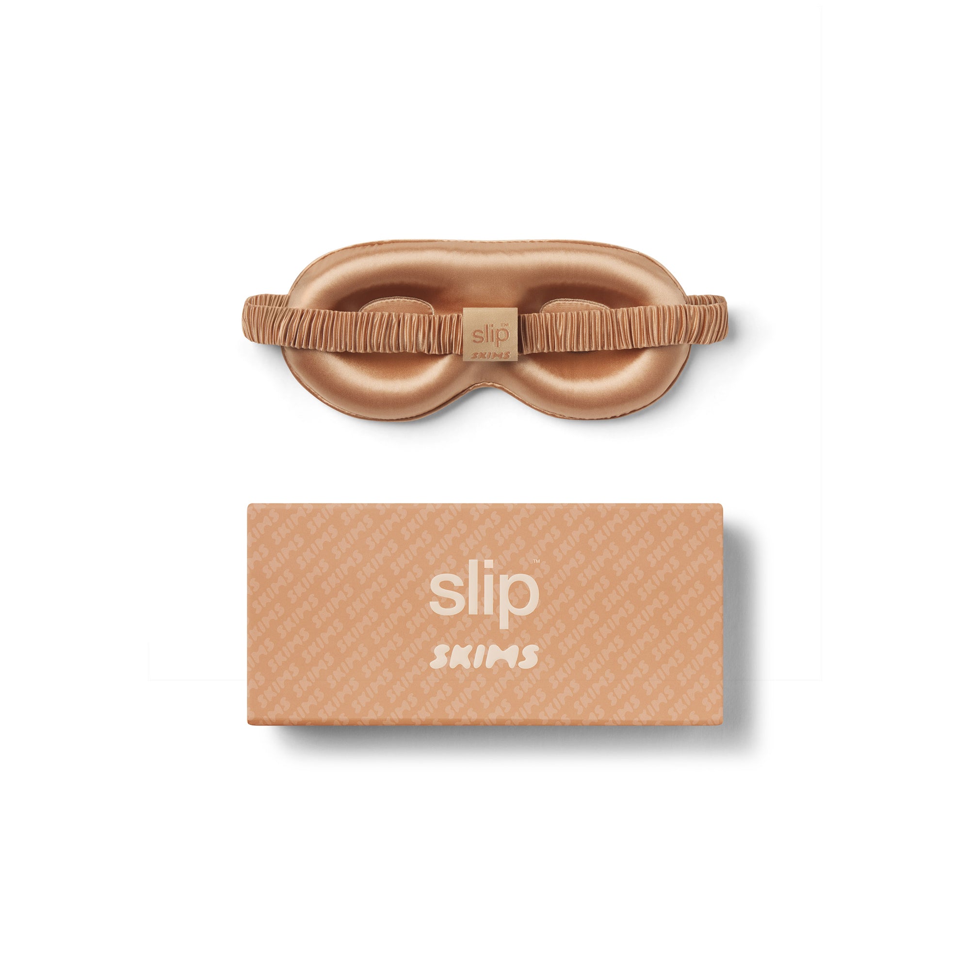 SLIP X SKIMS PURE SILK CONTOUR SLEEP MASK | CLAY