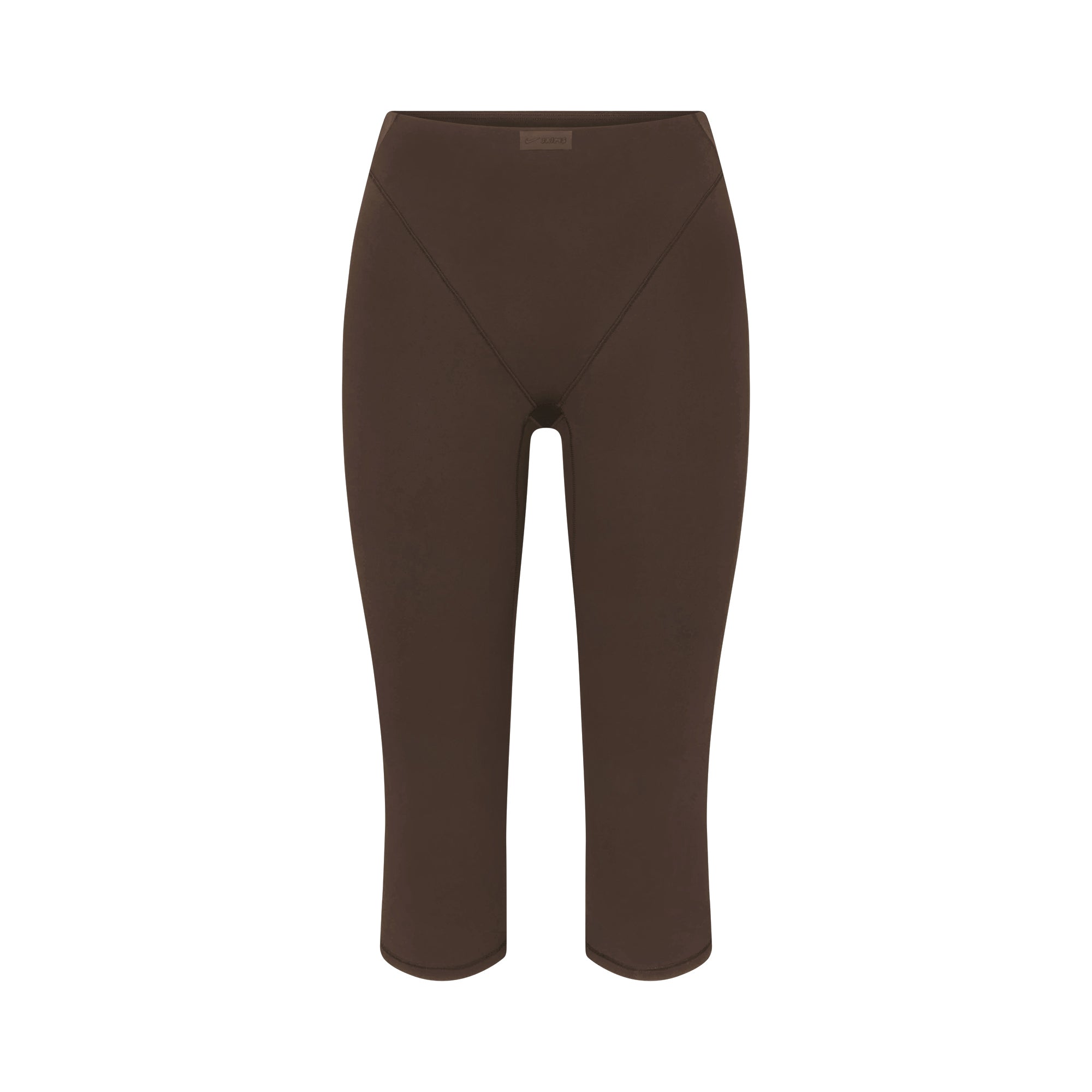 NikeSKIMS MATTE 17" V-LINE CROP LEGGING | DARK SEPIA