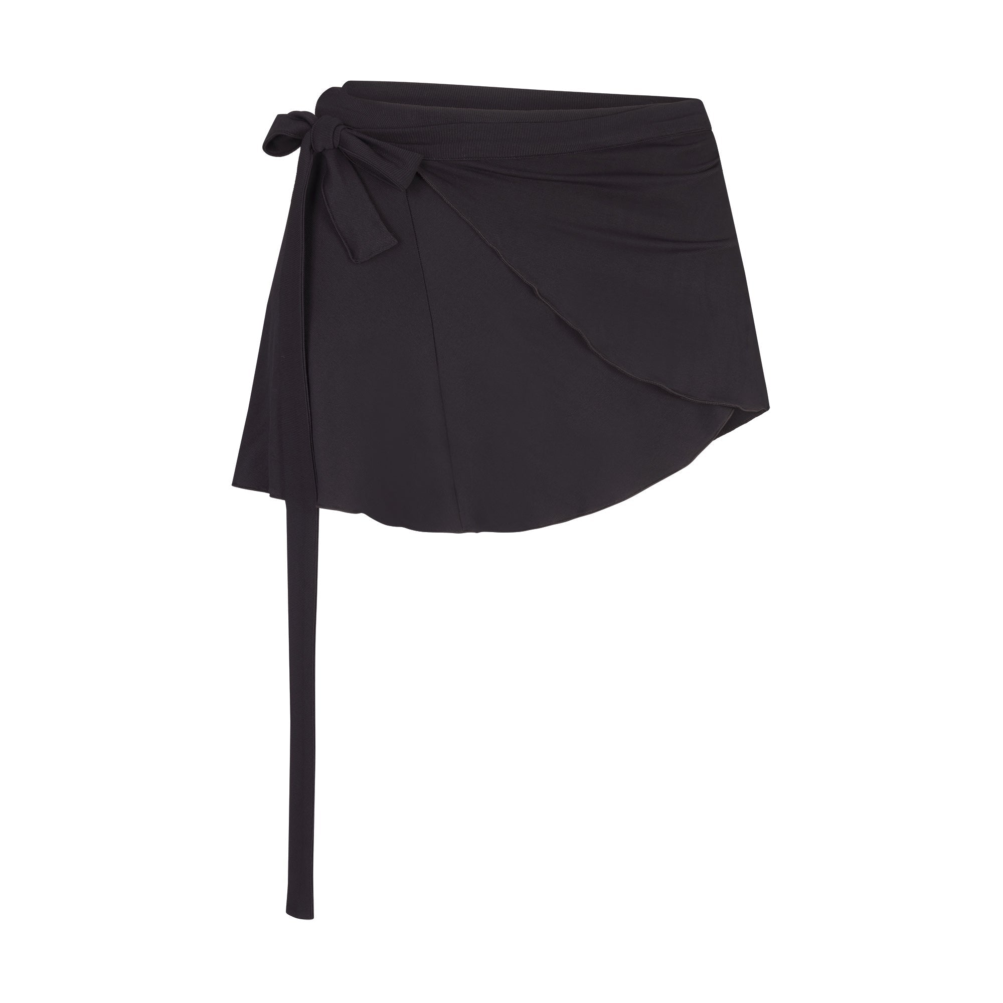NikeSKIMS STRETCH KNIT WRAP SKIRT | OBSIDIAN