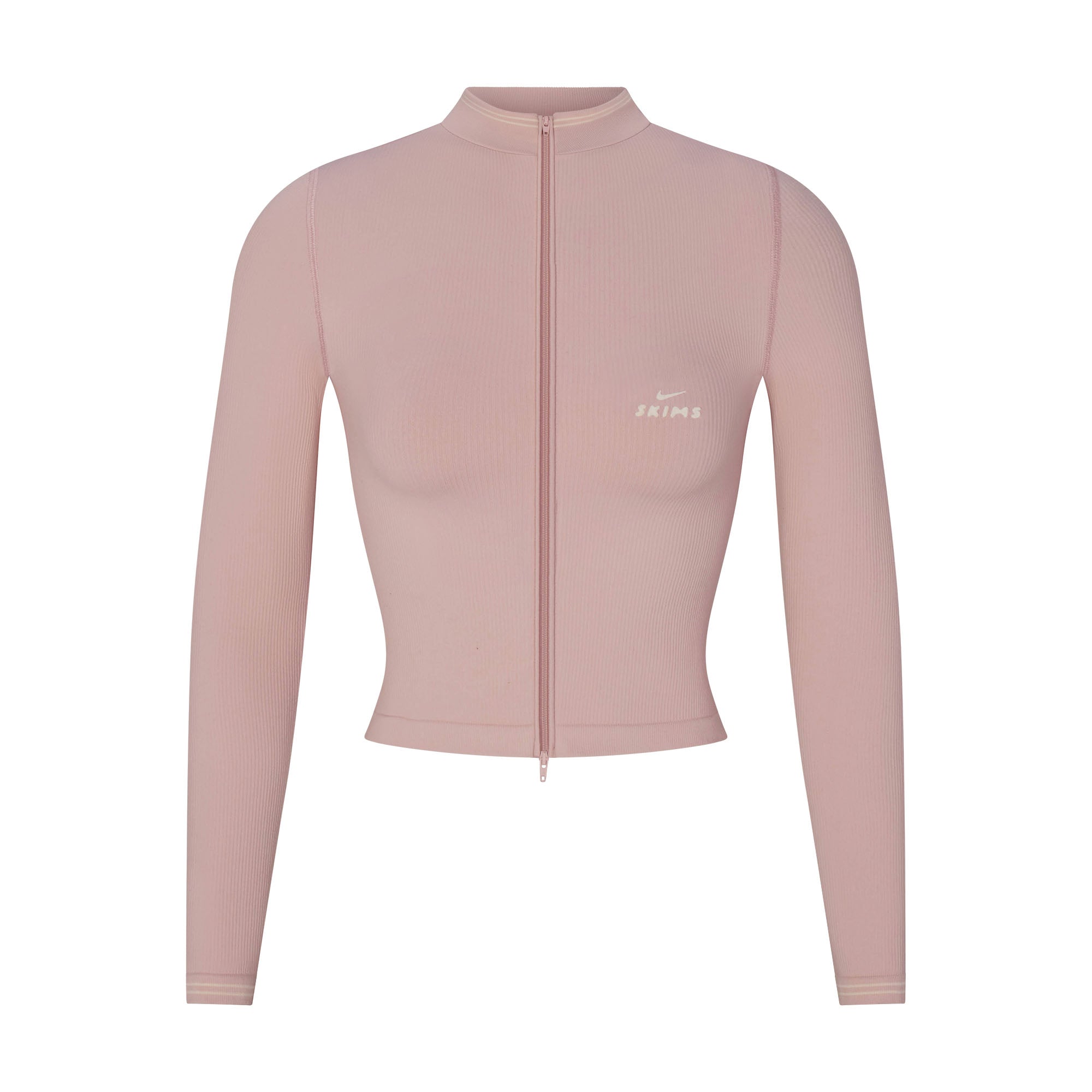 NikeSKIMS RIBBED SEAMLESS ZIP UP CROP JACKET | HIMALAYAN