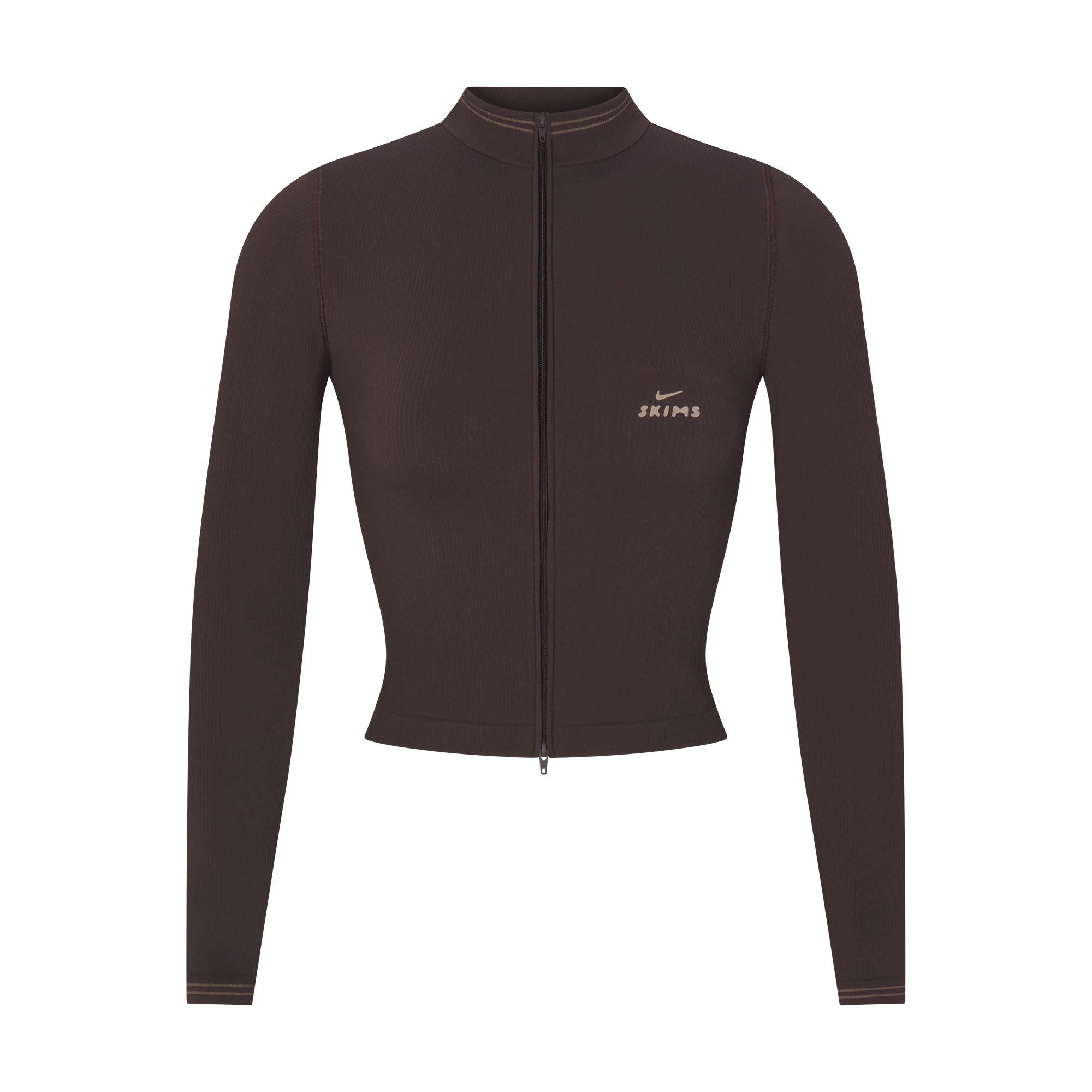 NikeSKIMS RIBBED SEAMLESS ZIP UP CROP JACKET | PHOENIX