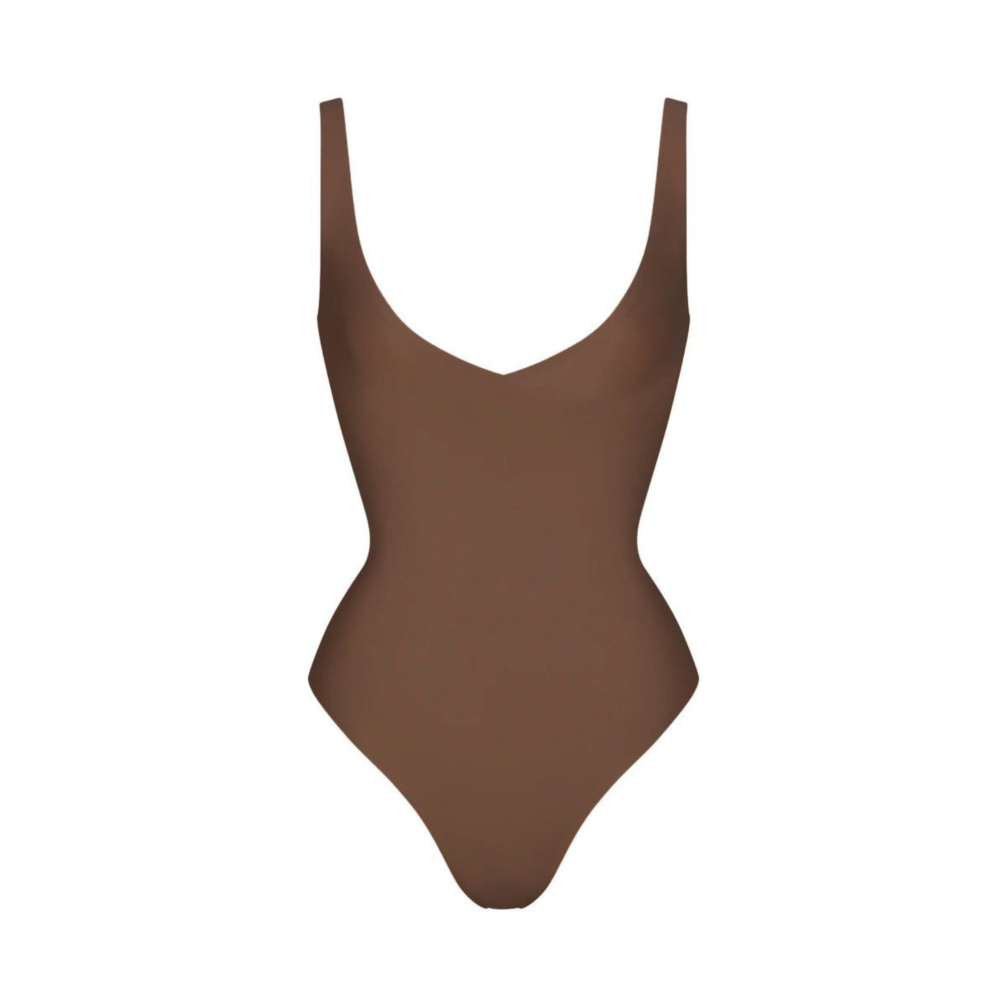 SKIMS BODY UNLINED PLUNGE THONG BODYSUIT | JASPER