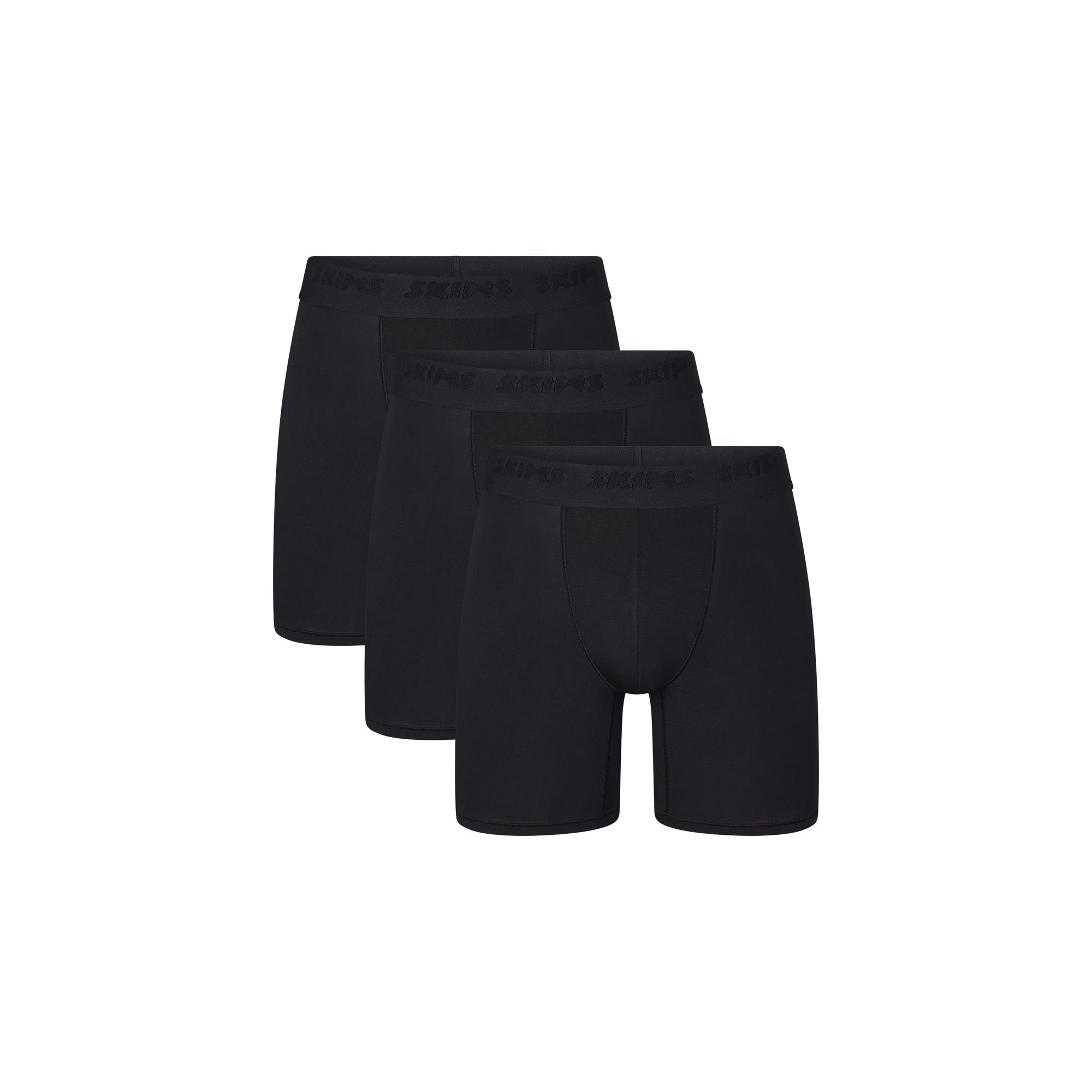 SKIMS STRETCH MENS 5" BOXER BRIEF 3-PACK | OBSIDIAN