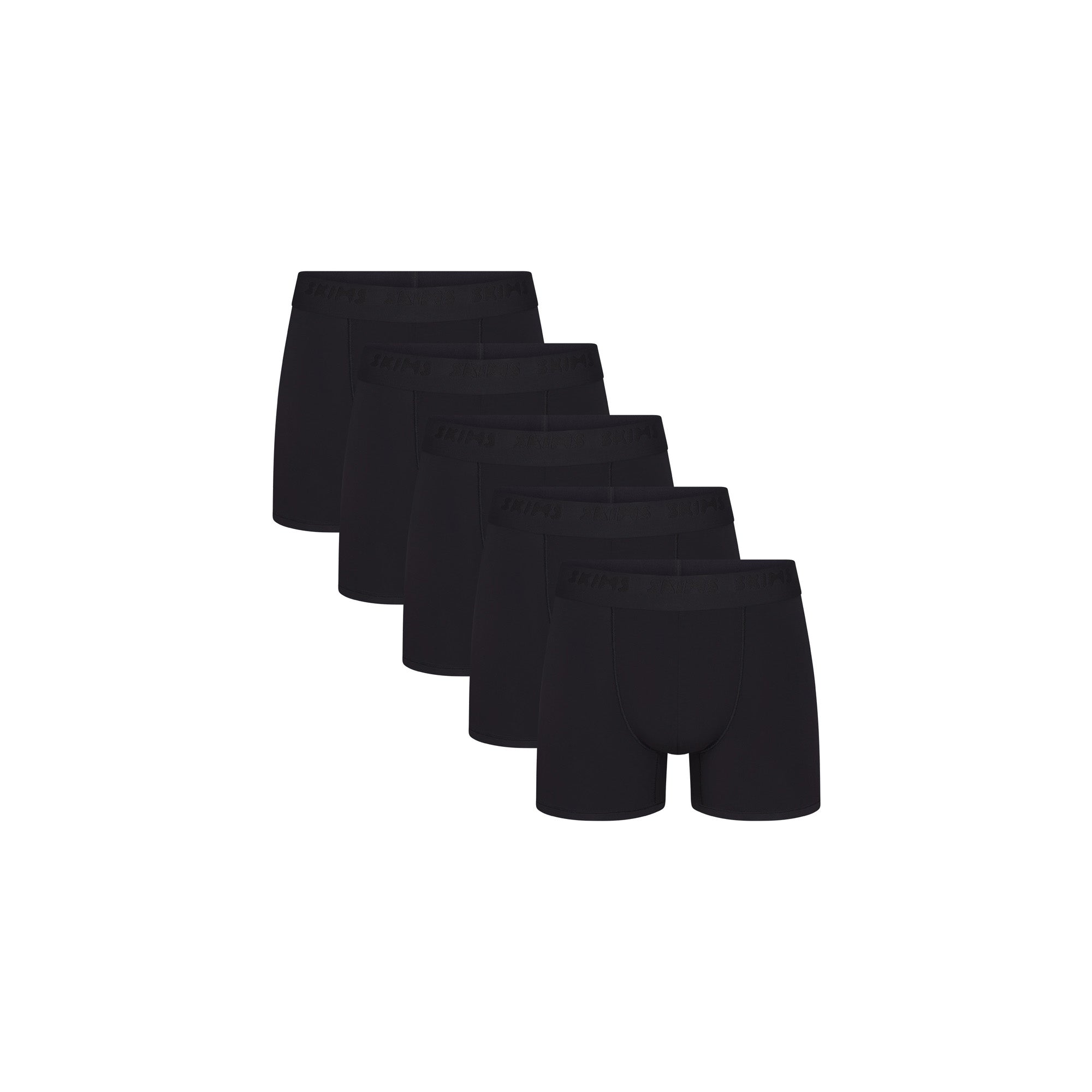 SKIMS STRETCH MENS 3" BOXER BRIEF 5-PACK | OBSIDIAN
